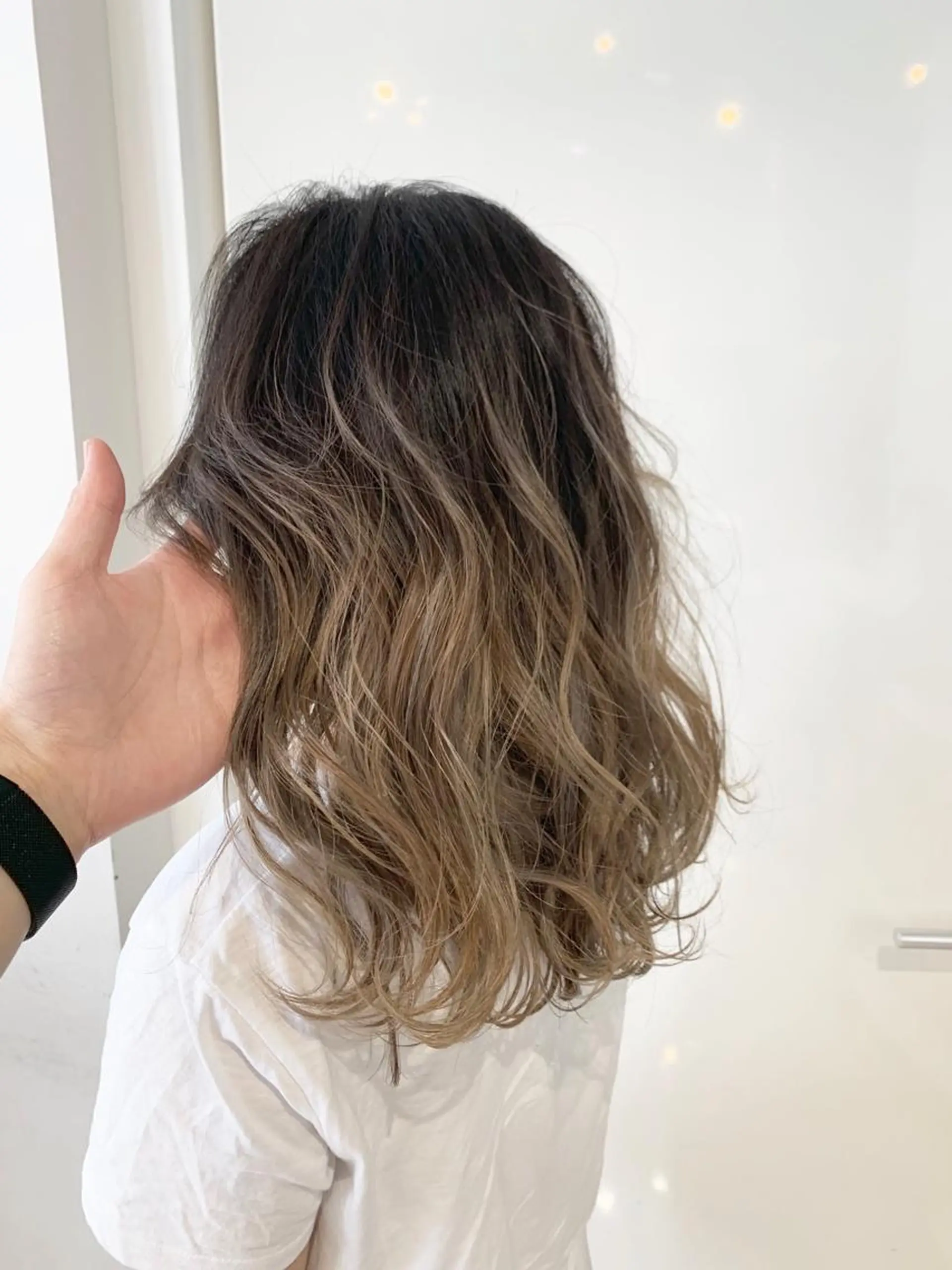 セミロング カラー グラデーションカラー 北千住でカラーNo1 高橋優輔のヘアスタイル