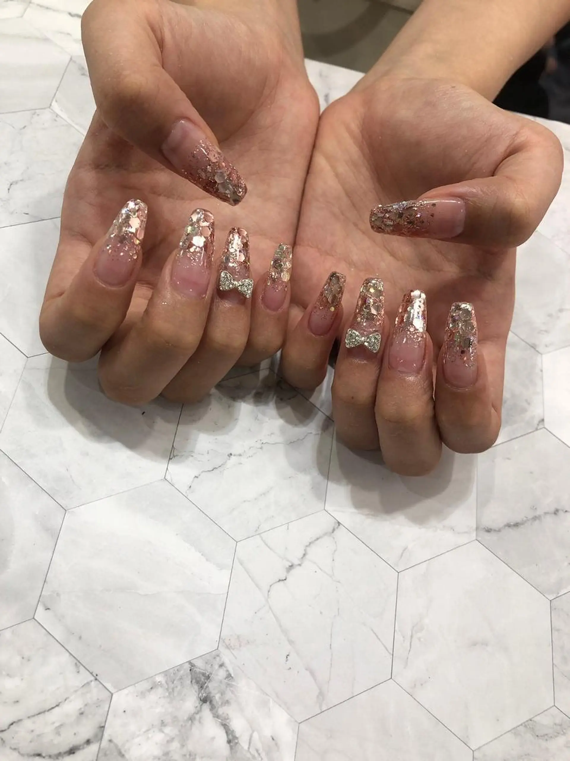 ネイル アートネイル ジェルネイル ニュアンスネイル パラジェル Nailist Honamiのネイルデザイン