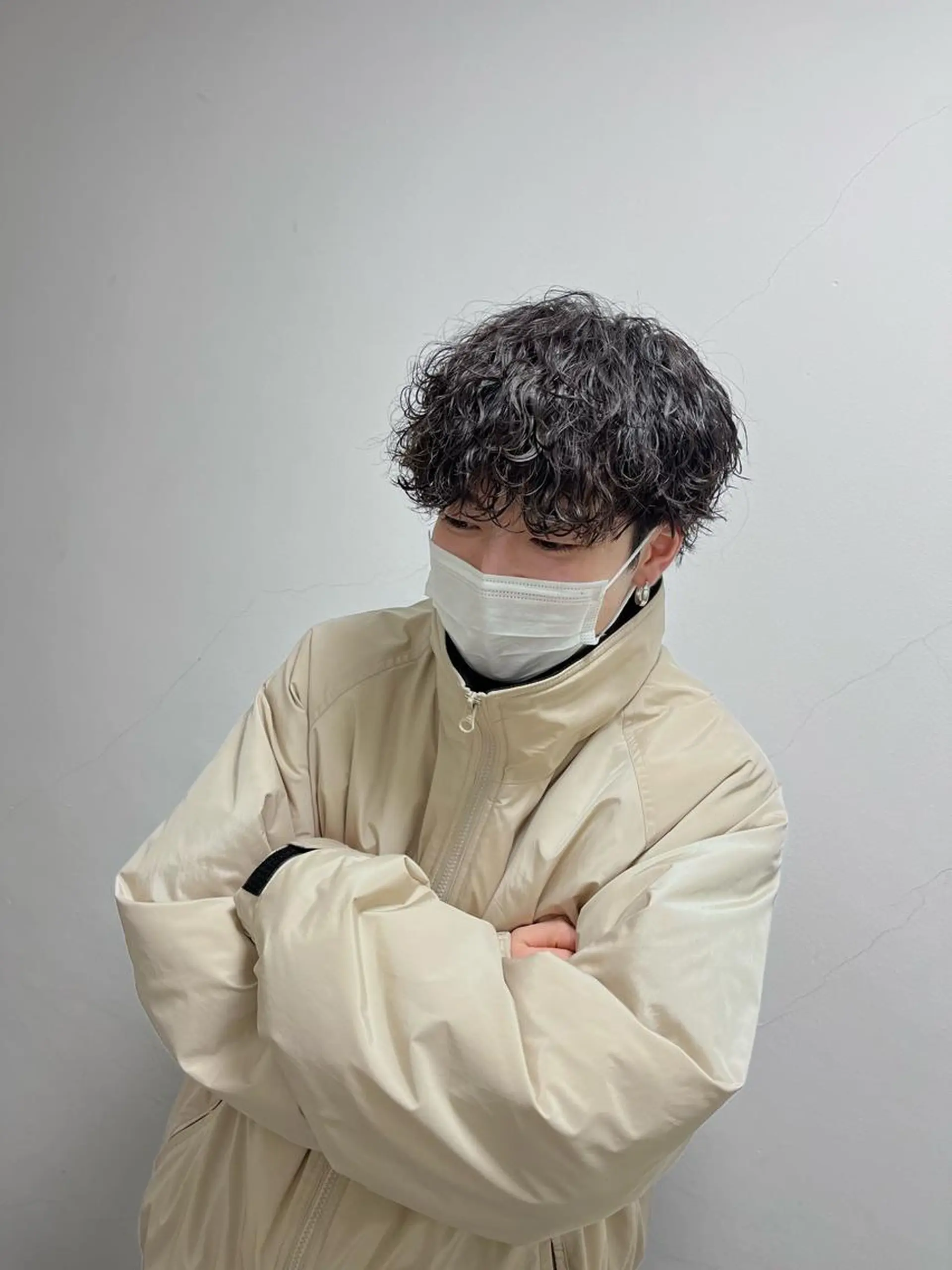 ショート パーマ メンズ Utata  literie所属・嵯峨 大地／パーマ／ ハード系／特殊系のヘアスタイル