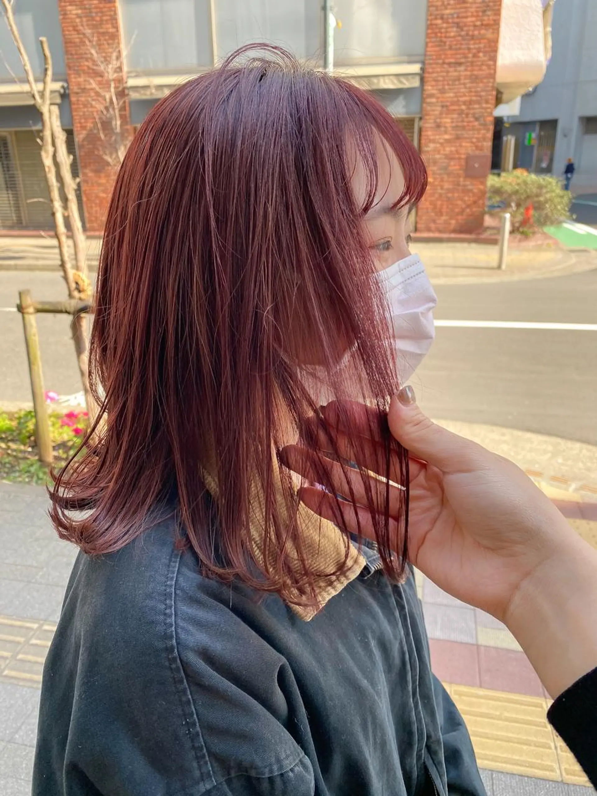 ミディアム カラー イルミナカラー ヘアカラー トリートメント 韓国風スタイル 🍓MIZUKI🍓のヘアスタイル