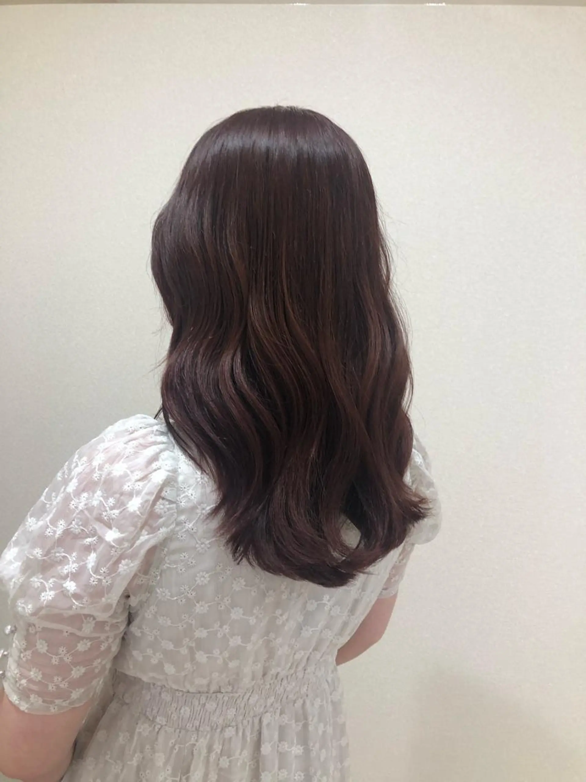 セミロング カラー ピンクカラー ピンクパープル パープルカラー カット ヘアカラー トリートメント ✨🌿大人可愛い愛さ れhair🌿✨松本のヘアスタイル