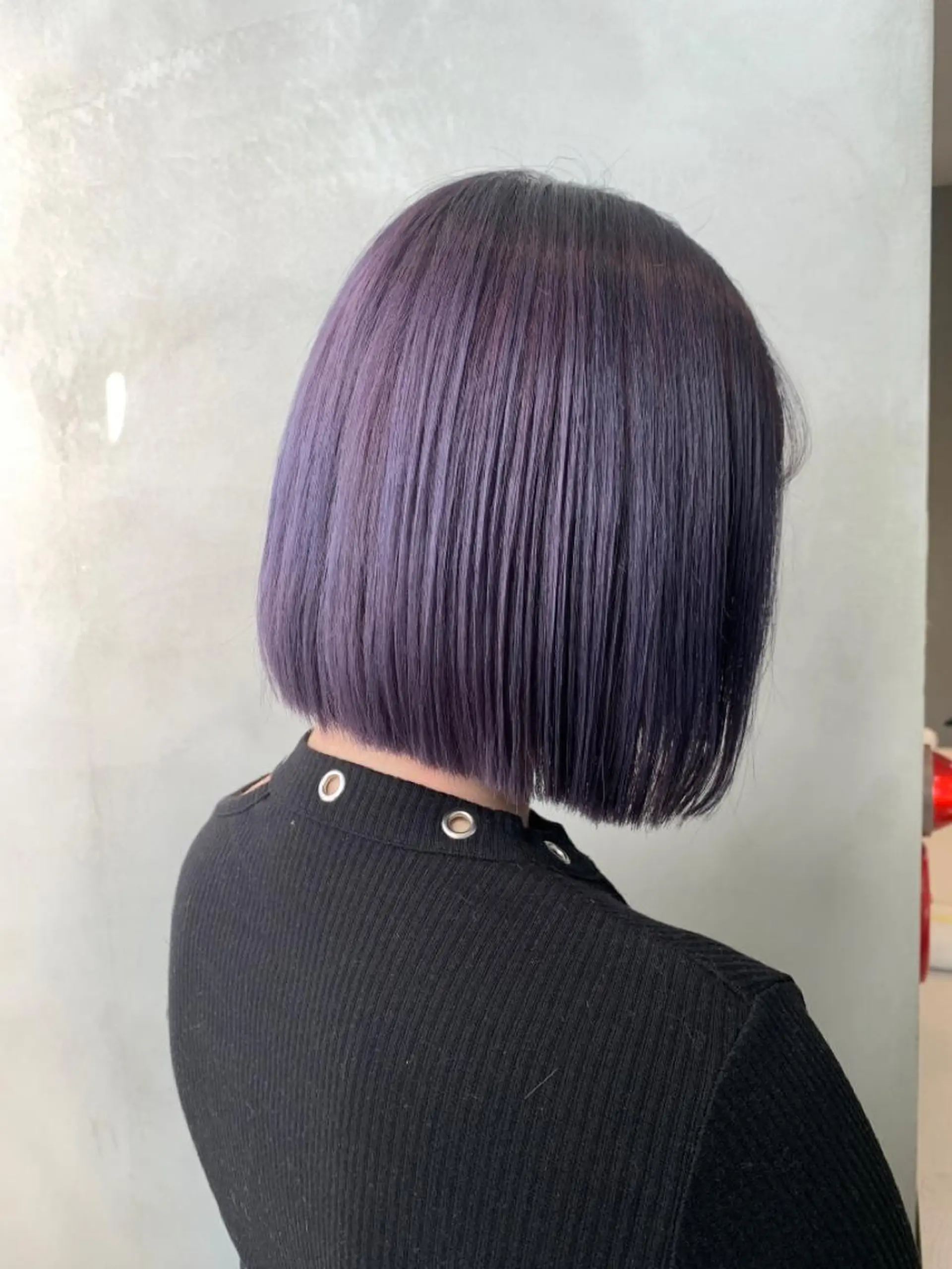 ショート カラー ディープパープル パープルカラー ボブ トリートメント /カラー/NAOKIのヘアスタイル