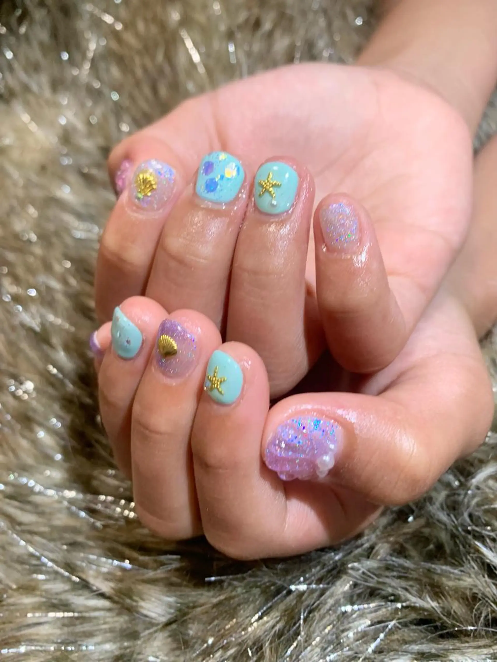 ネイル 🌙都岡 ムーンネイルのネイルデザイン