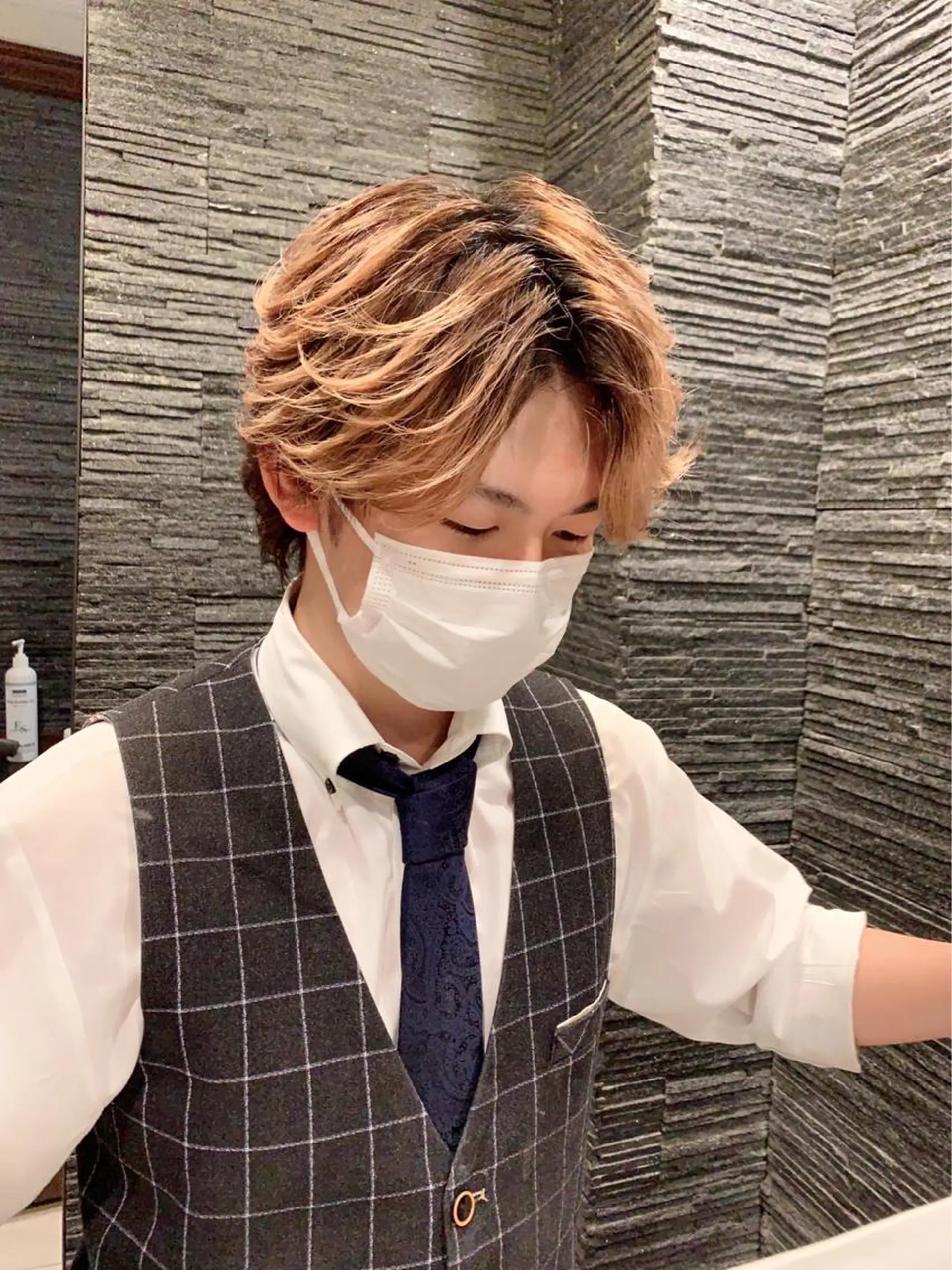 ショート カラー パーマ メンズ HIROGINZA神楽坂店所属・【パーマ指名No1】 浅野空人のヘアスタイル