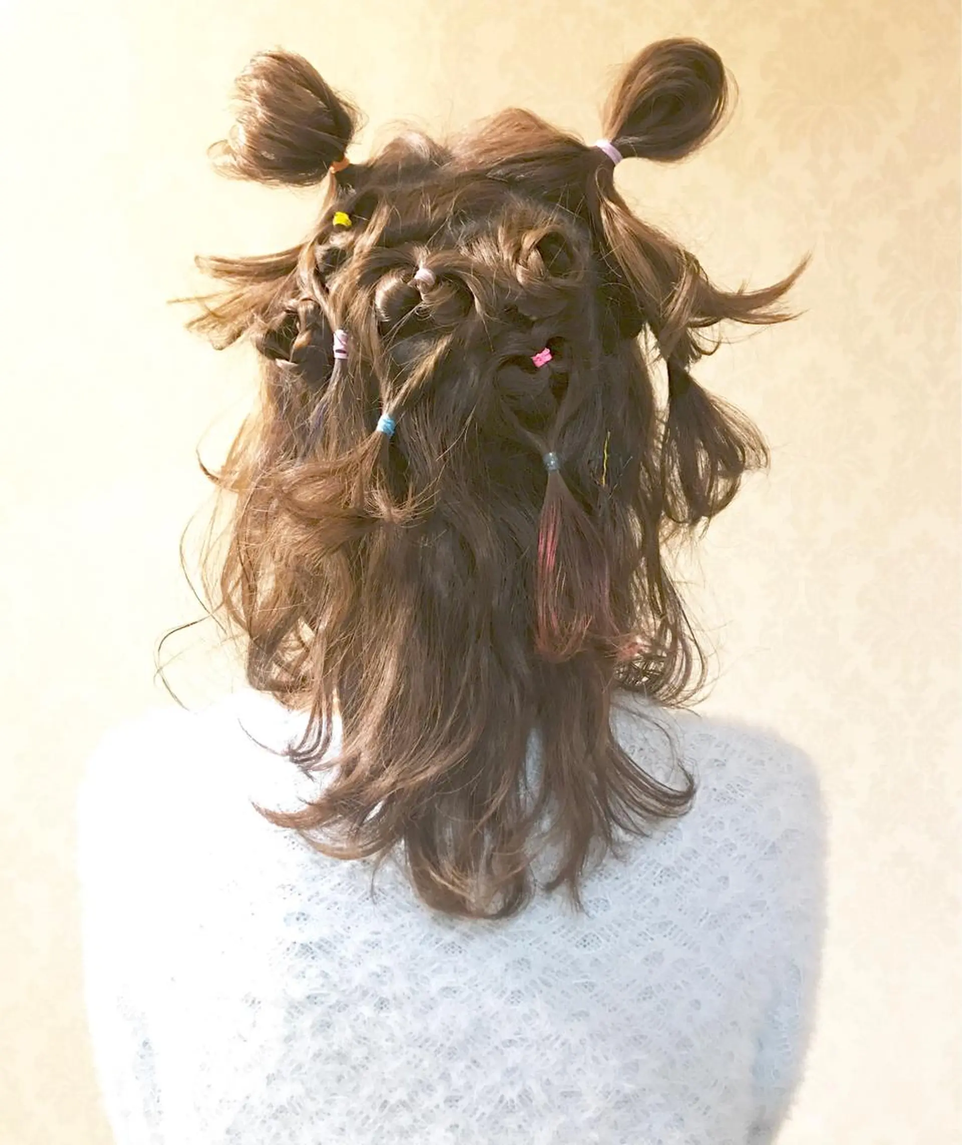 ミディアム ヘアアレンジ ハットリ ユウイチのヘアスタイル