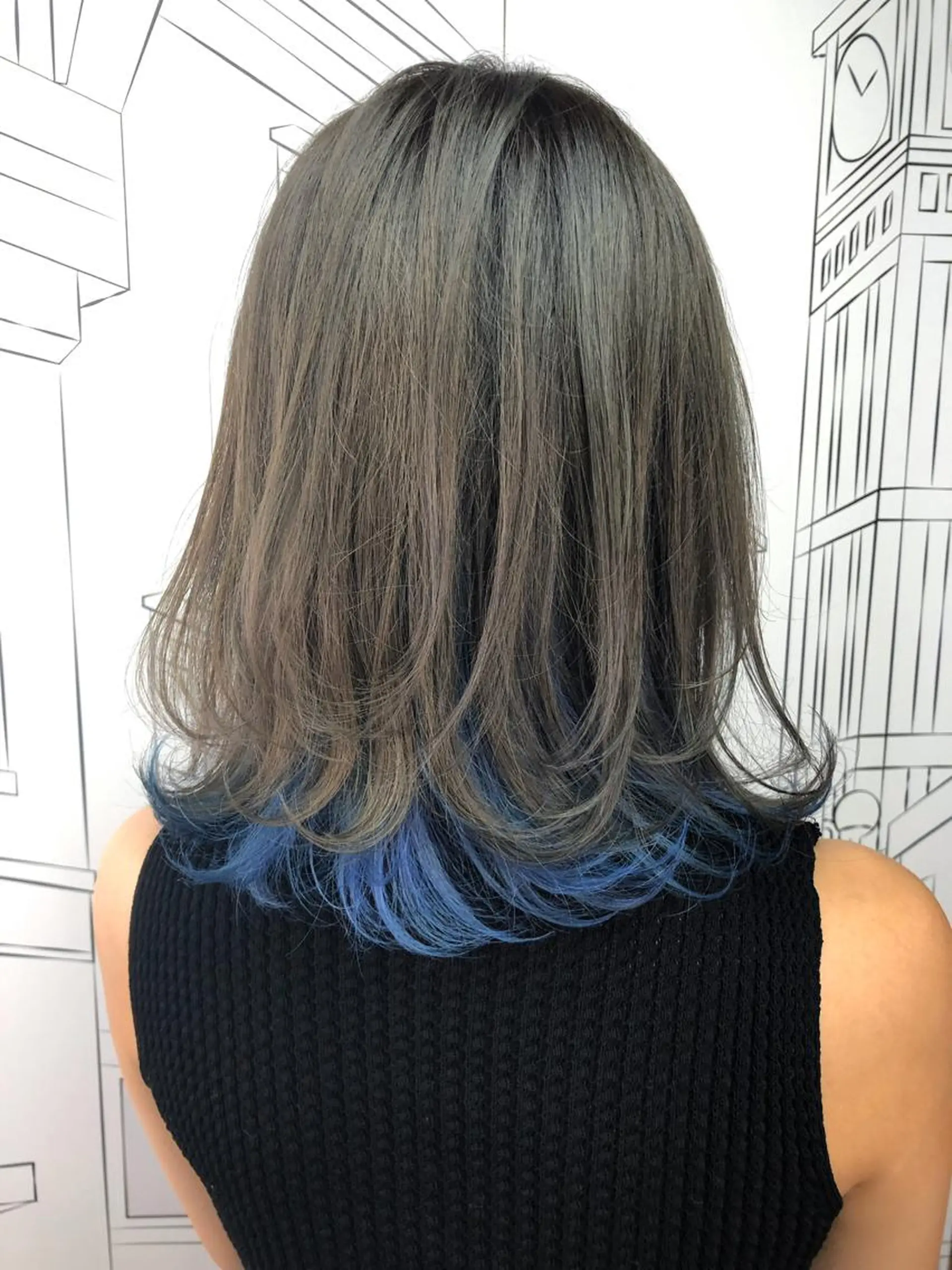 カラー バレイヤージュ ベージュカラー グラデーションカラー グレージュ ハイライトカラー レイヤー⭐️カラー ⭐️平川雅史のヘアスタイル