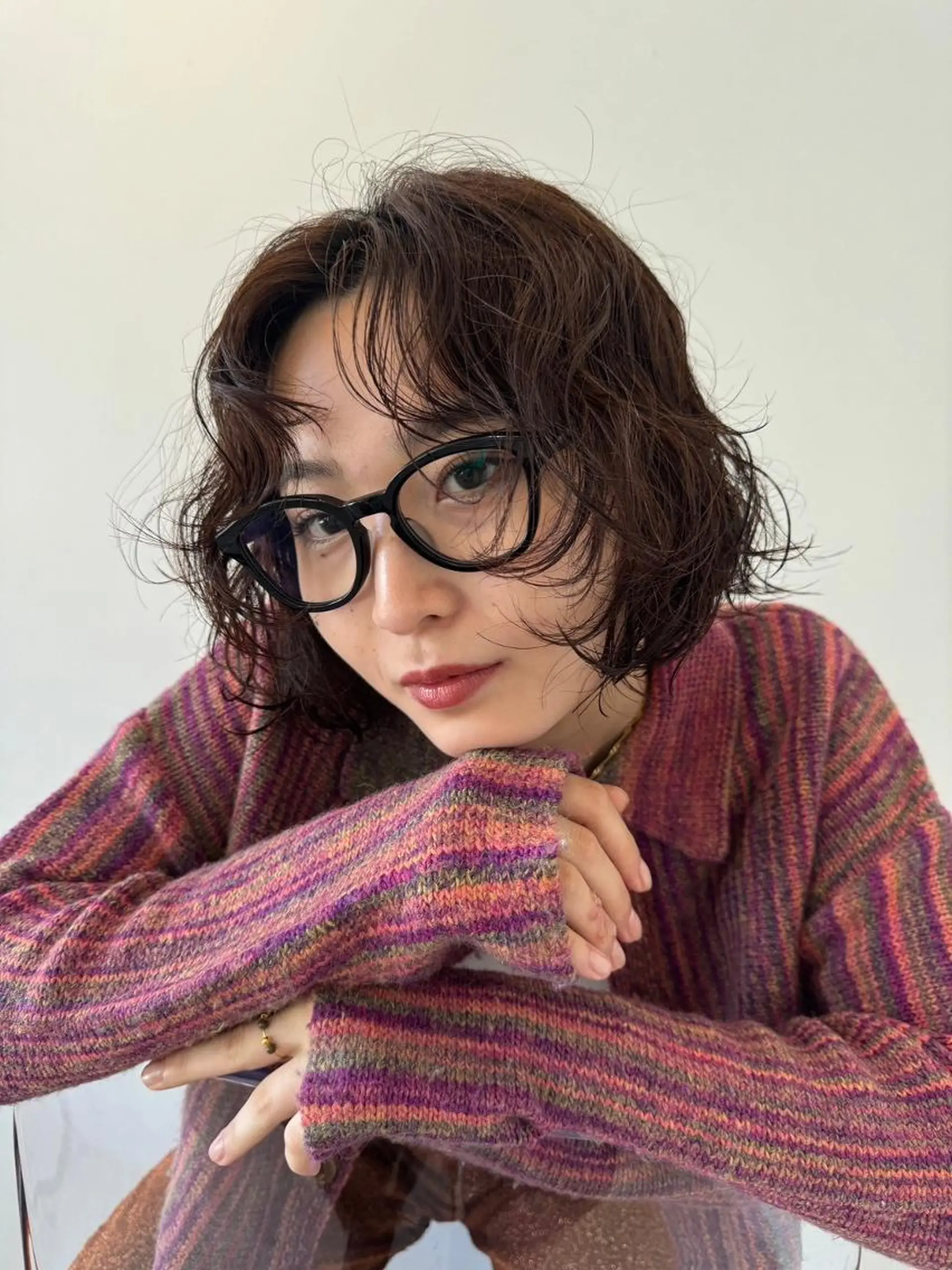 ショート カラー パーマ ショートボブ アディクシーカラー ブリーチ ケアブリーチ デザインカラー カット ヘアカラー トリートメント CEINE＋ officialのヘアスタイル