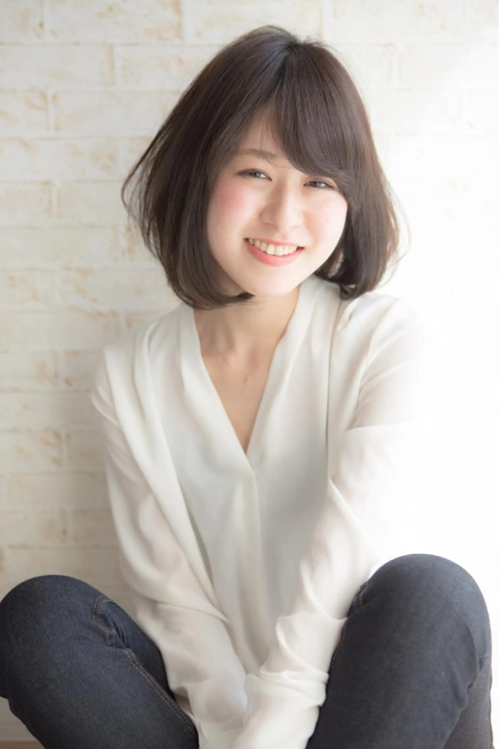 ミディアム ボブ 角 大輔のヘアスタイル