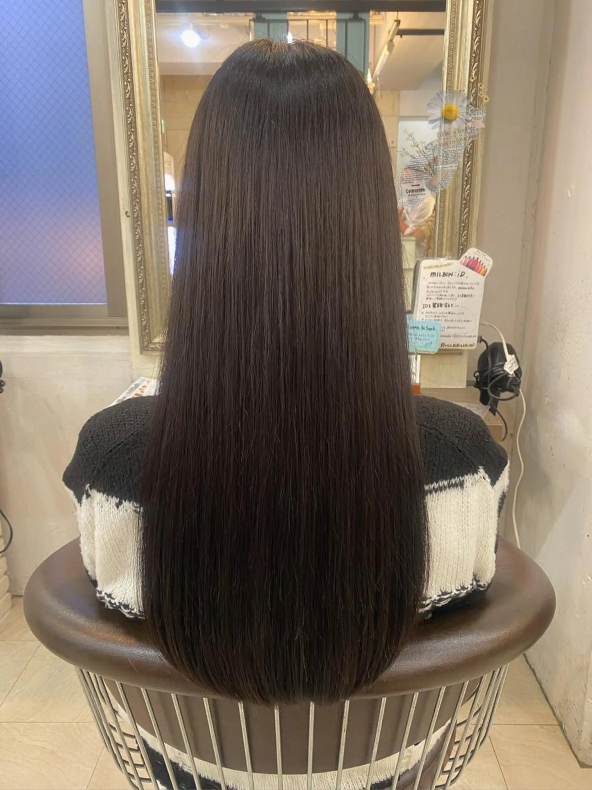 ロング カラー パーマ ヘアアレンジ 髪質改善 ストレートパーマ 立川🤍韓国ヘア/ レイヤー🇰🇷🖤のヘアスタイル