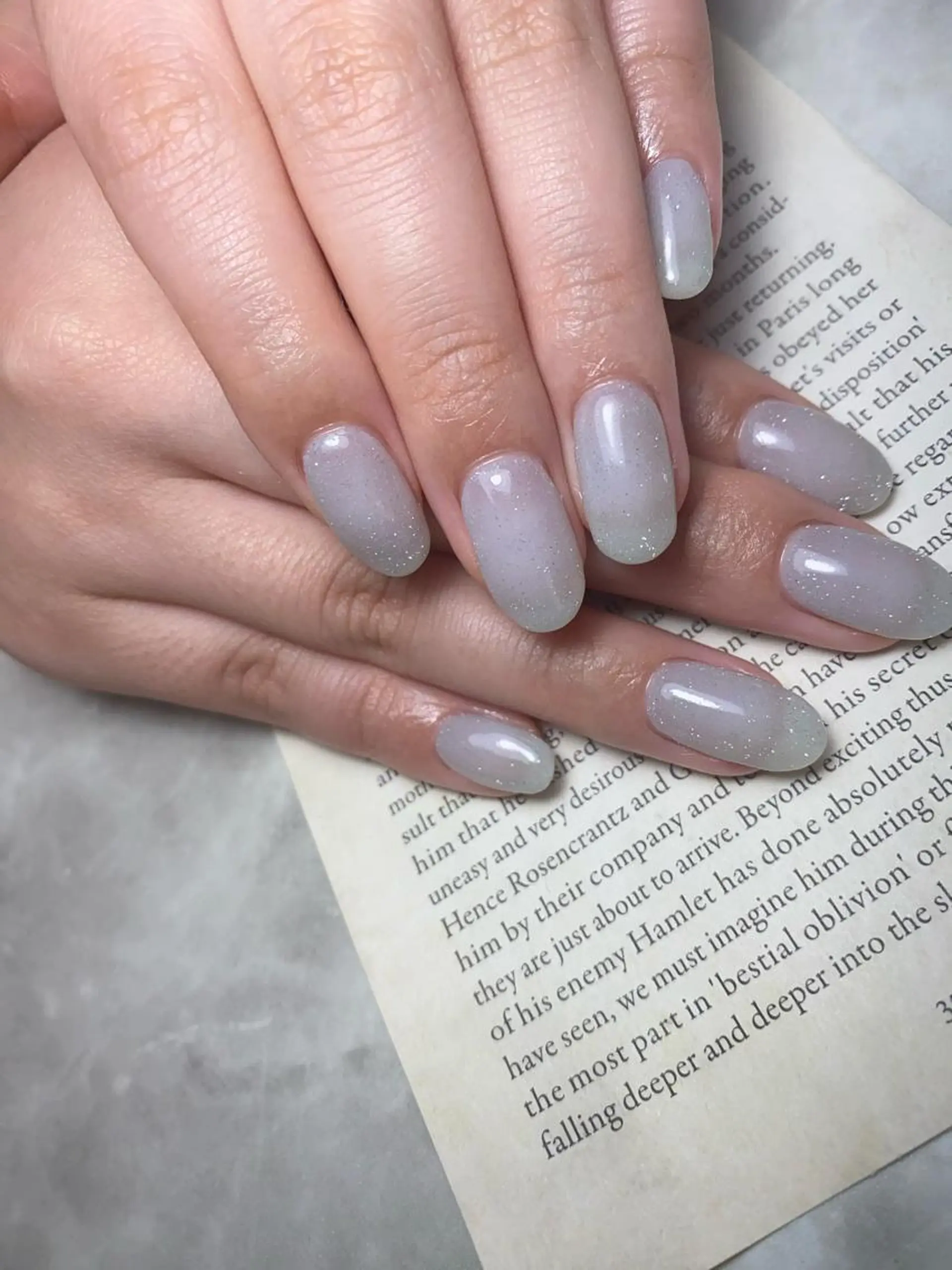 ネイル フラッシュネイル 水色 ハンドネイル 🌿Charme🌿 MAIのネイルデザイン