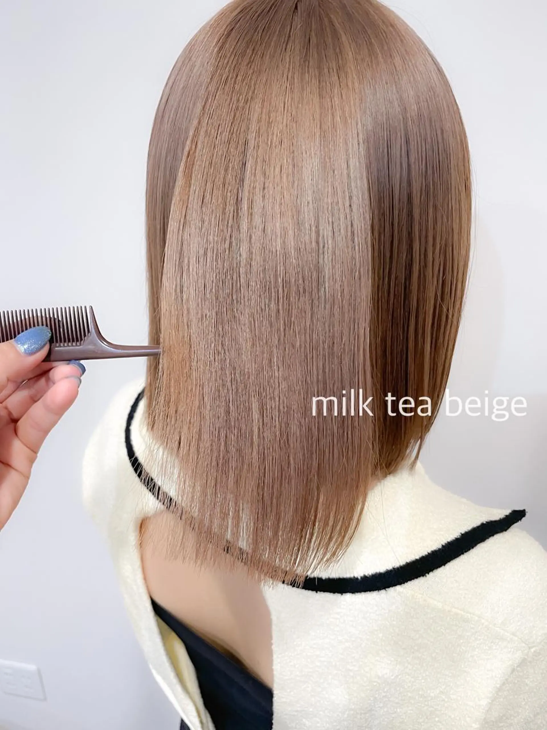 カラー ヘアカラー トリートメント ミディアム/顔周り/ ベージュ🌼mayuのヘアスタイル