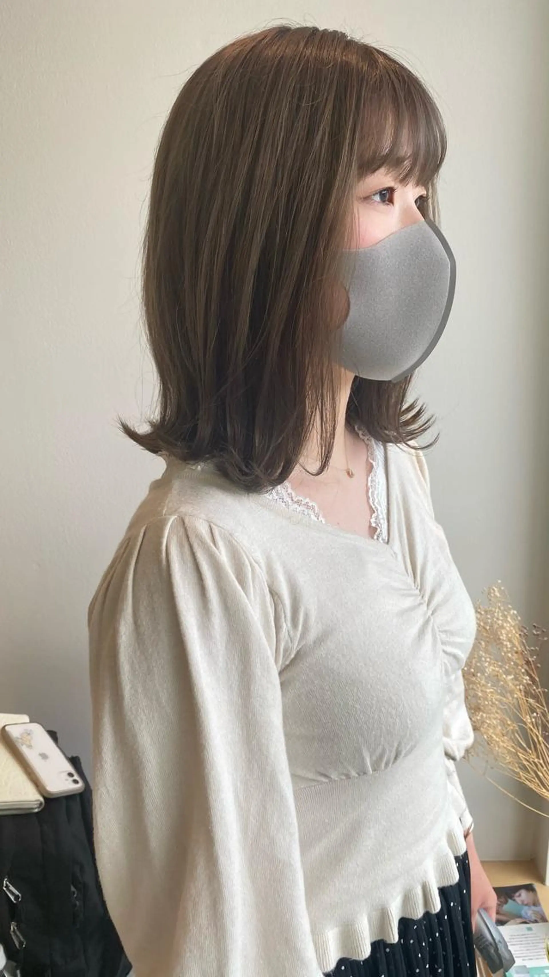 ミディアム カット ヘアカラー トリートメント 樋口 雄稀のヘアスタイル