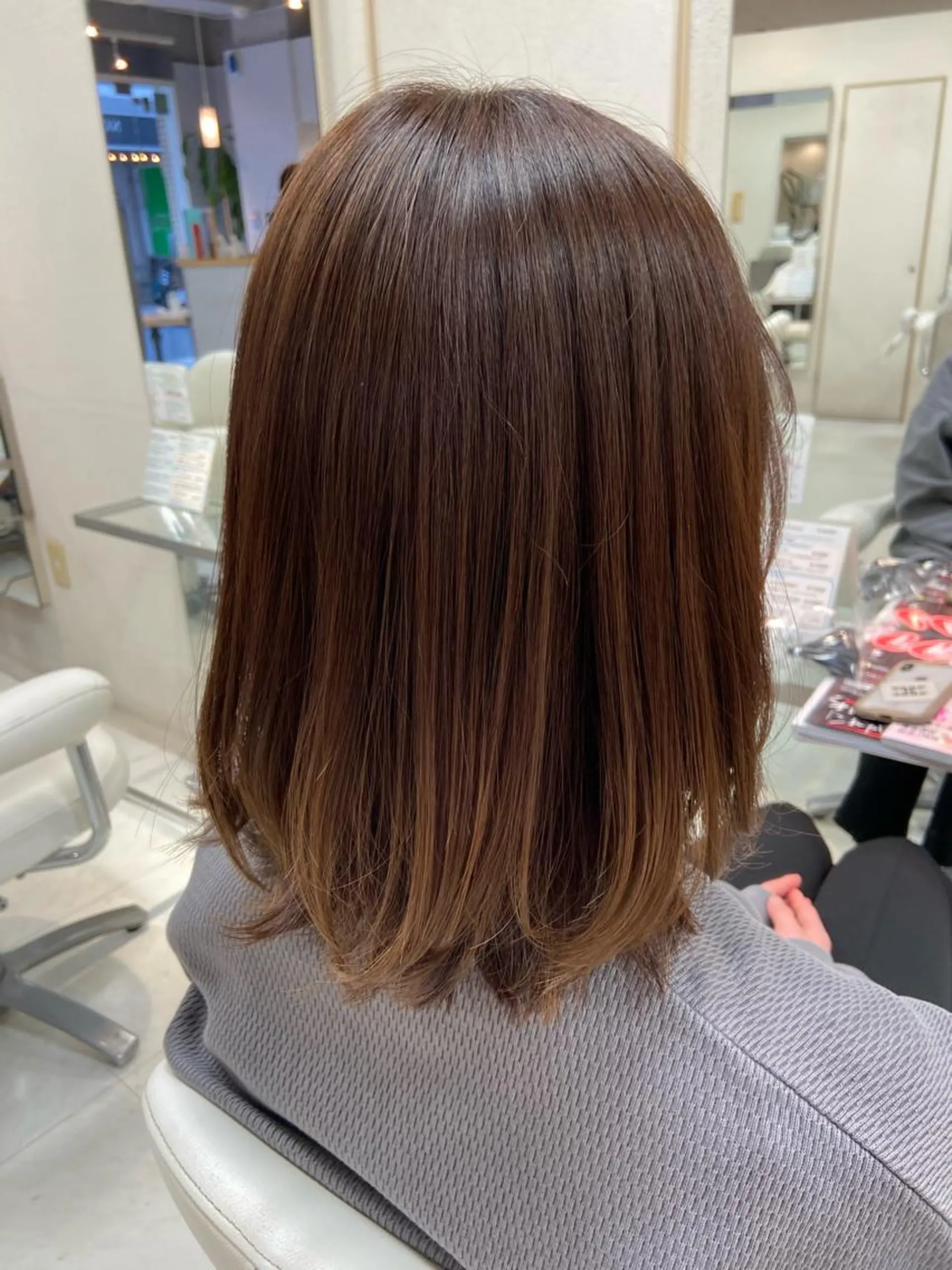 ミディアム カット トリートメント 菊地 美憂のヘアスタイル