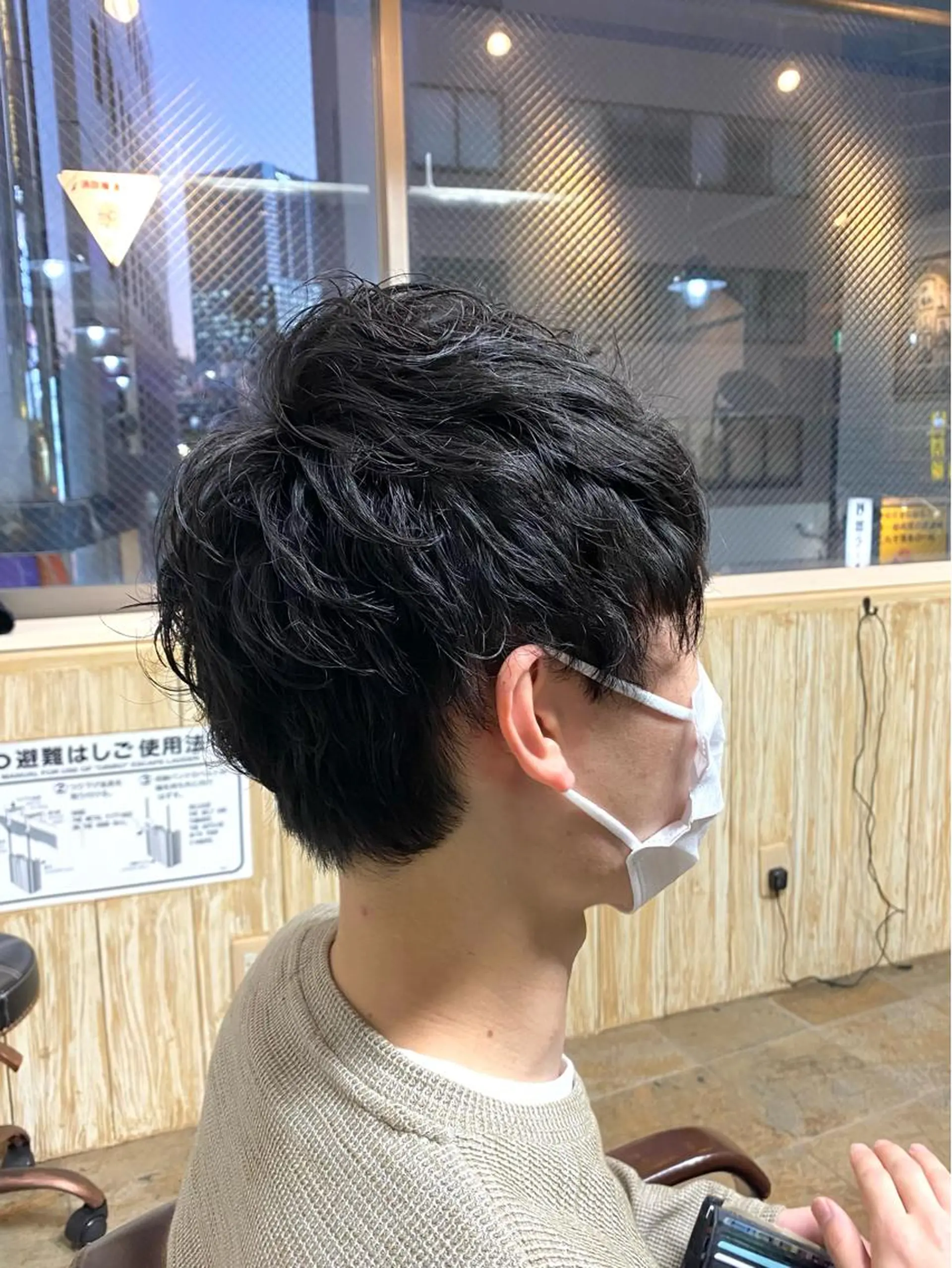 パーマ メンズ 杉井 恵里のヘアスタイル