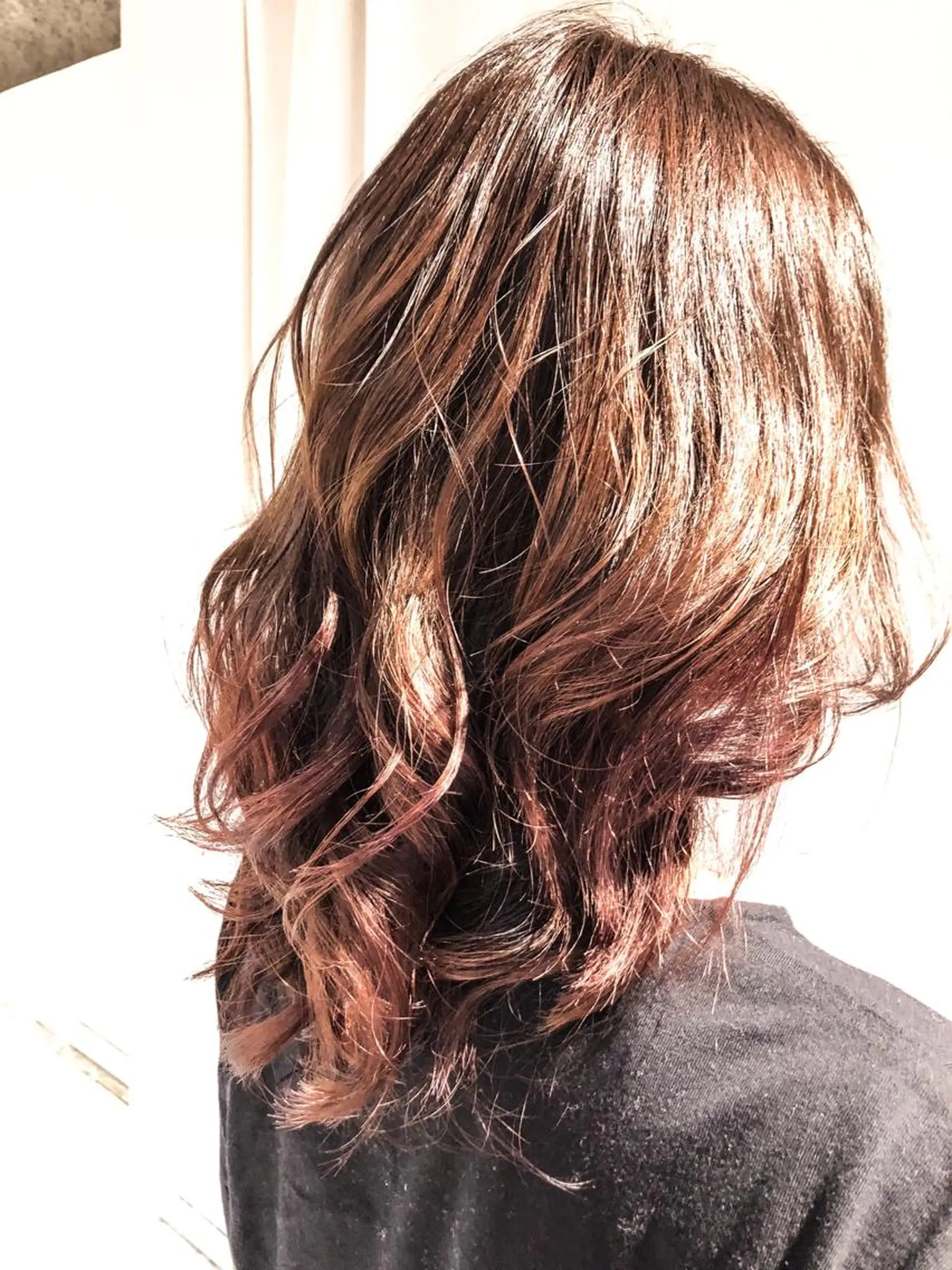 セミロング カラー ヘアアレンジ グラデーションカラー グレージュ ピンクカラー カット ヘアカラー *ヘッドスパ* 保田 遥*のヘアスタイル