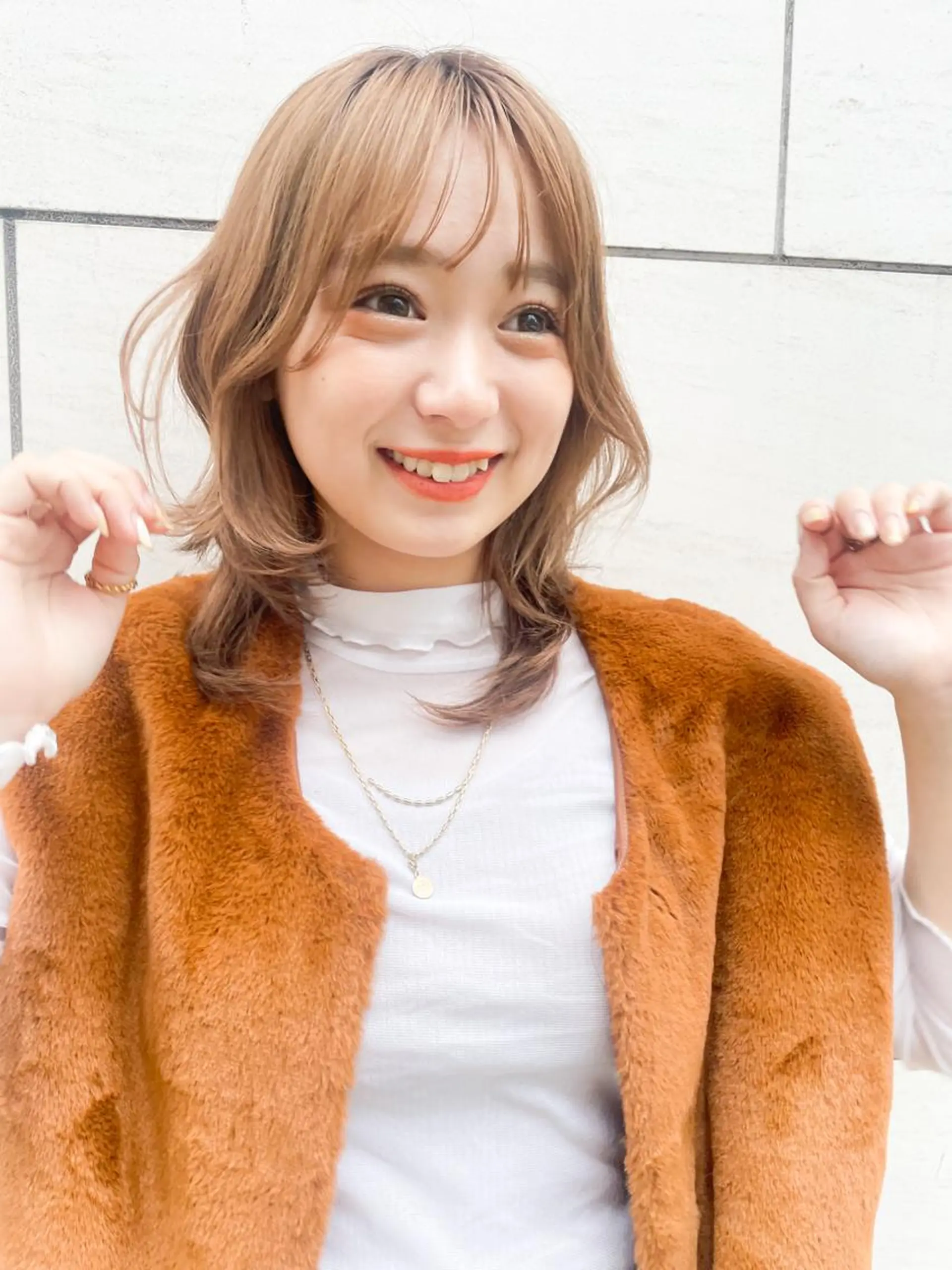 ミディアム カラー ブリーチ ボブヘアカット Rikapi❤️のヘアスタイル