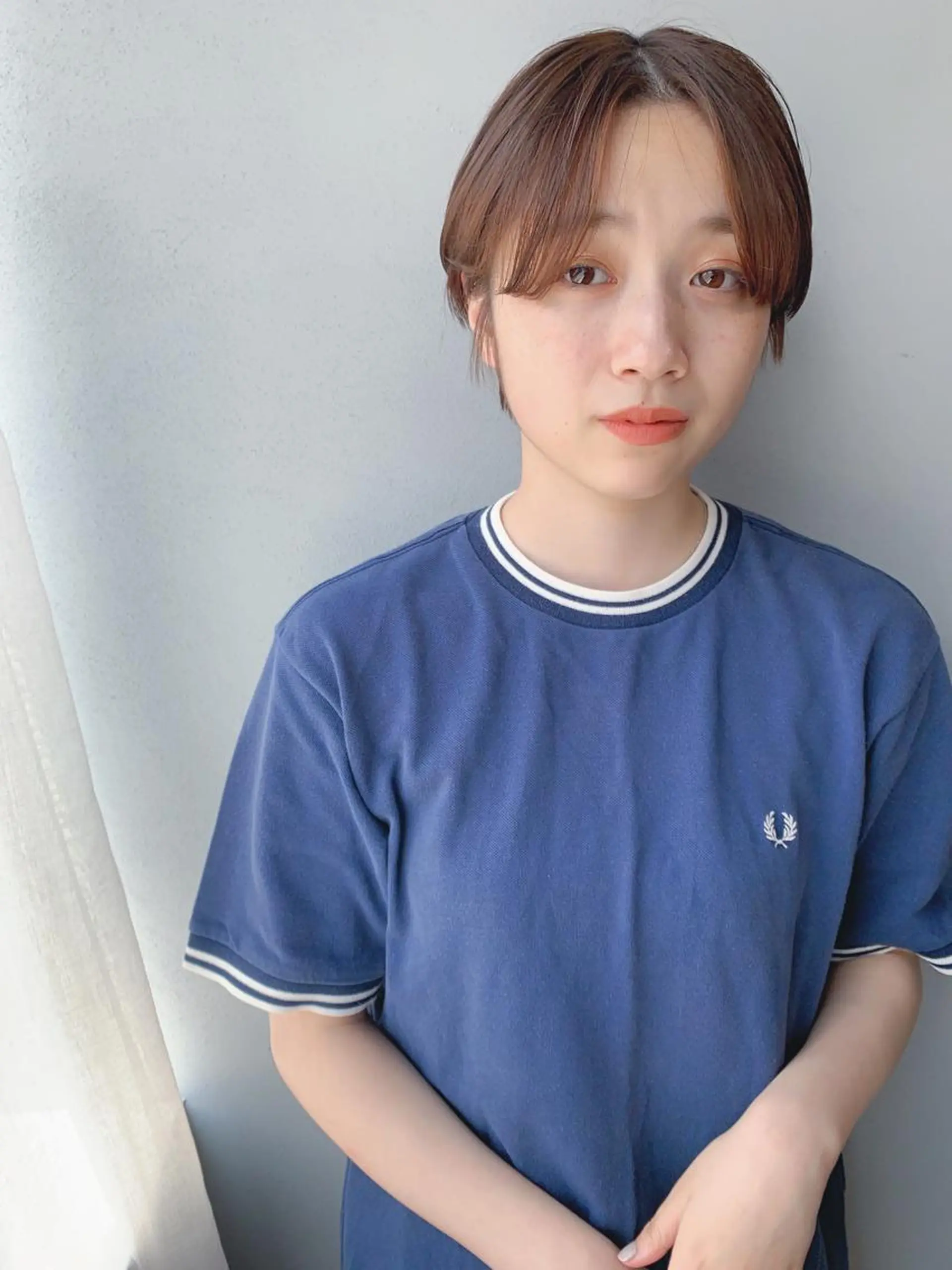 ショート カラー ボブパーマコテ巻き風 パーマNo1深江秀平のヘアスタイル