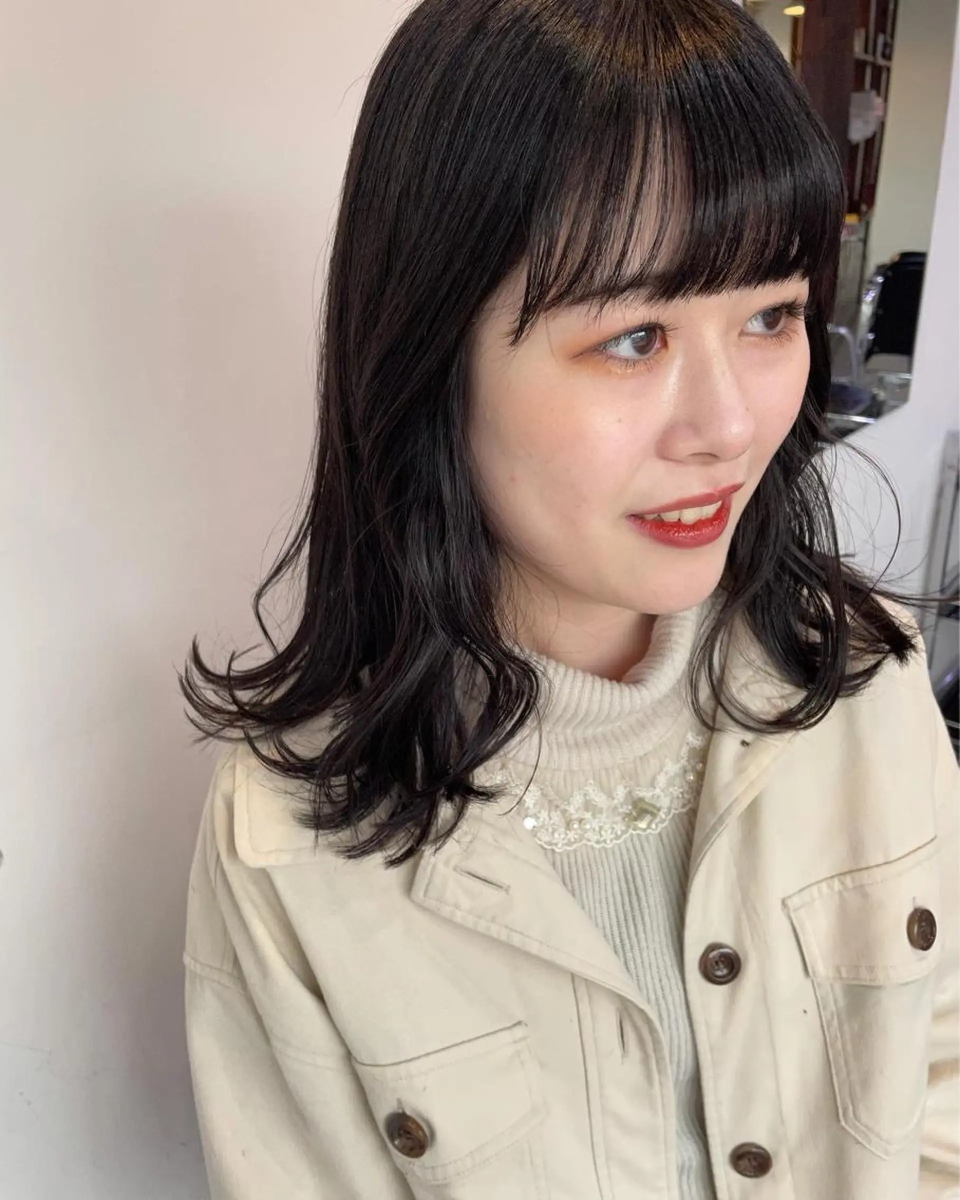 ミディアム silo所属・silo MOKA 顔周りカット🦦のヘアスタイル
