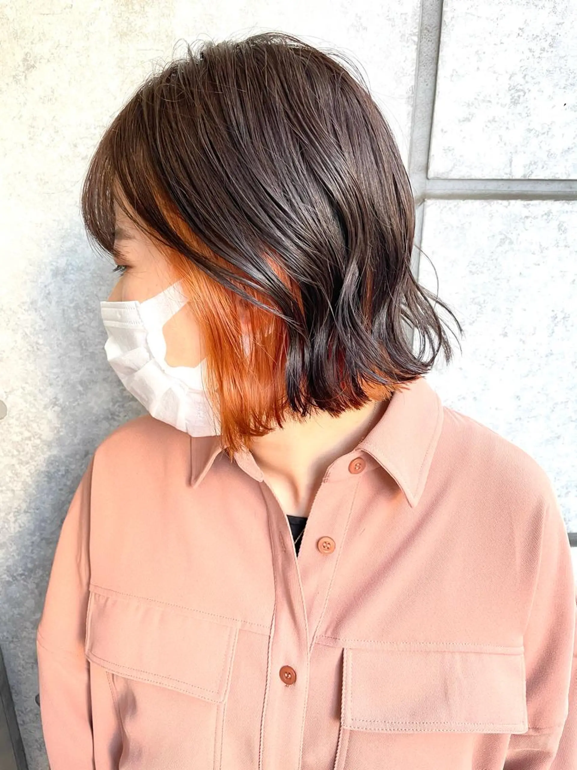 ショート カラー ヘアアレンジ MiU所属・韓国×髪質改善×美髪 縮毛矯正×レイヤーのヘアスタイル