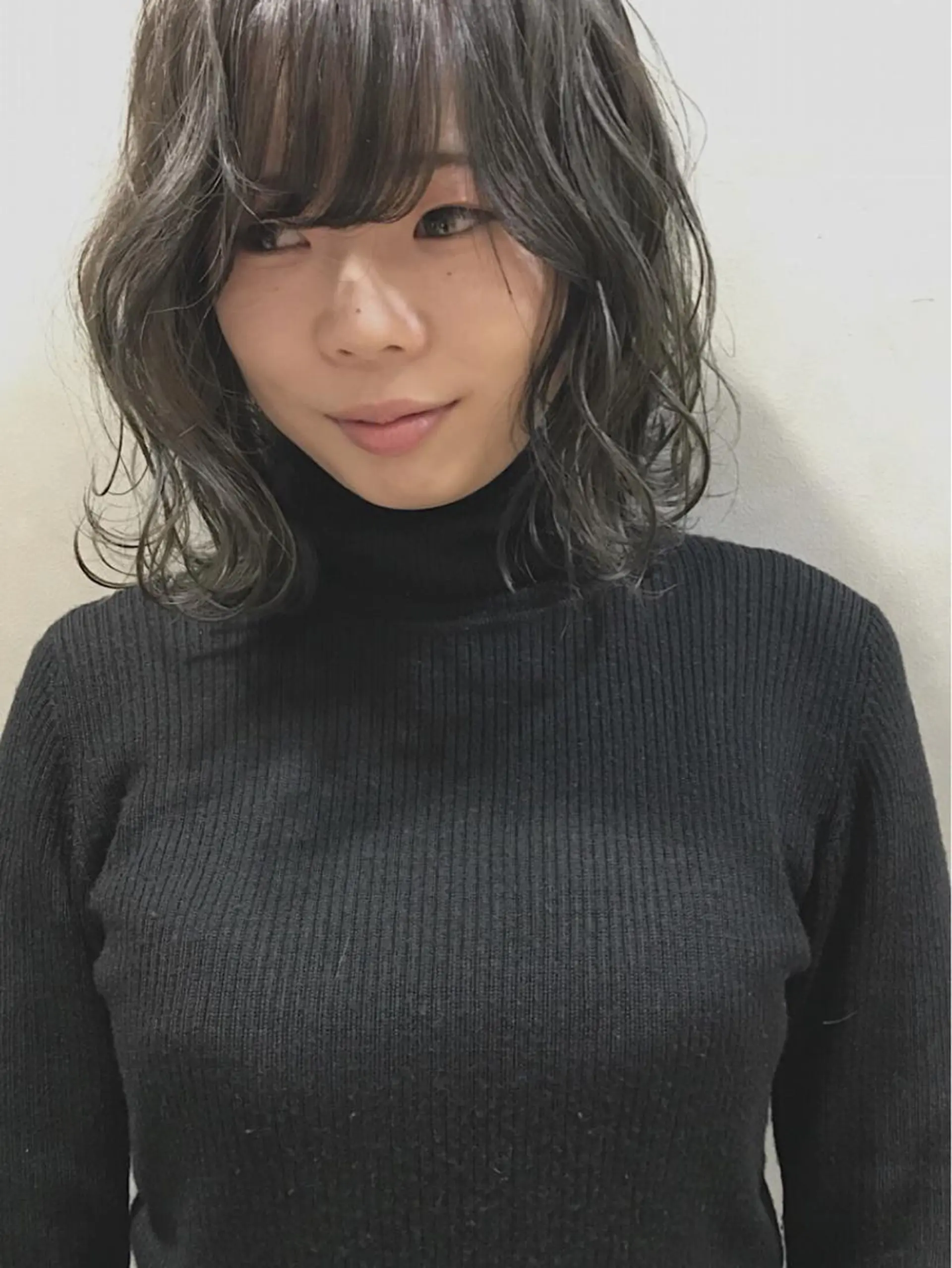 ミディアム カラー ブリーチ ブリーチなしカラー カット ヘアカラー lani 天神大名/ブリーチのヘアスタイル