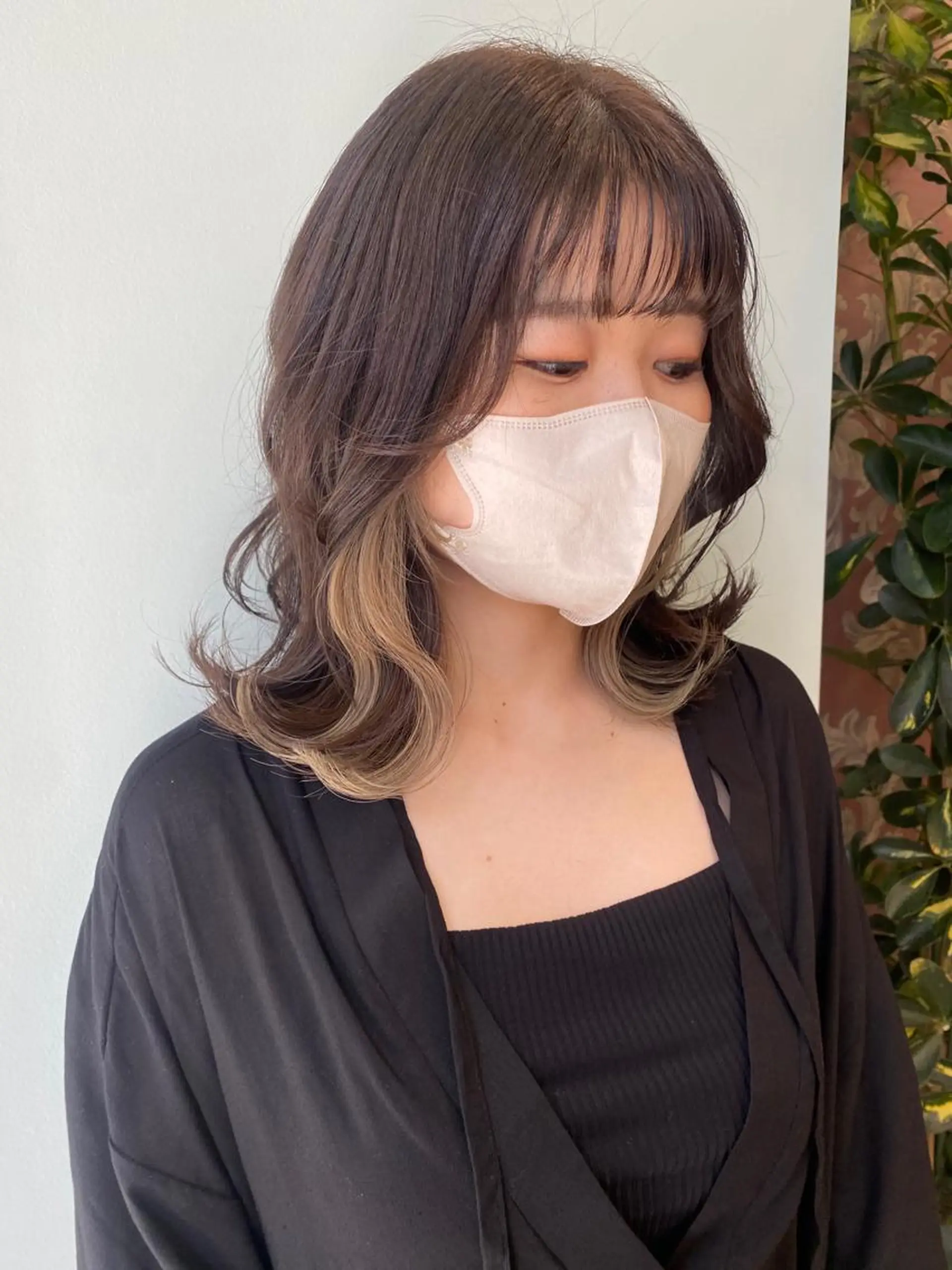 ミディアム カラー ヘアアレンジ インナーカラー 'AXIS nagoya所属・'AXIS江森 美空のヘアスタイル