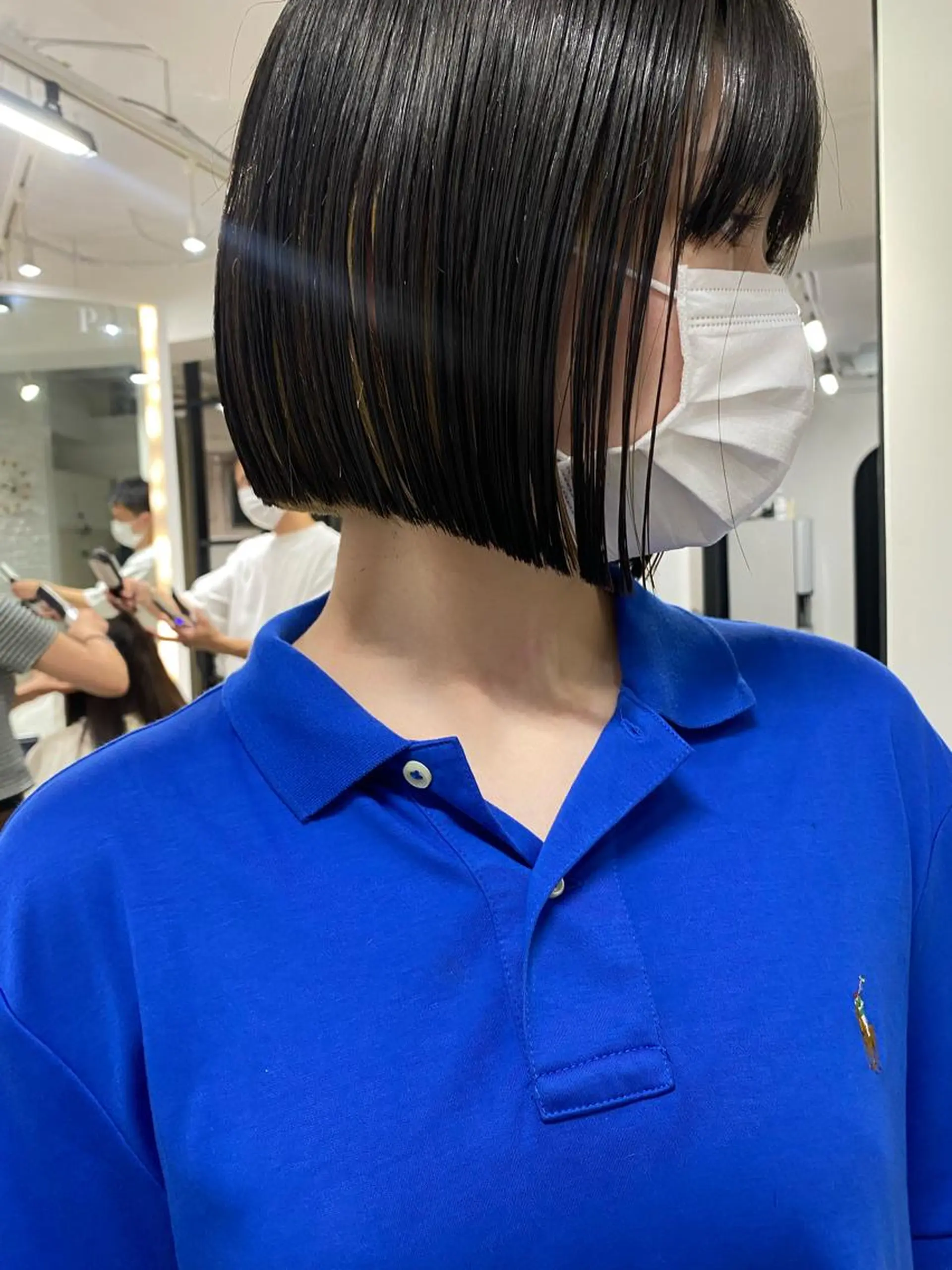 ショート カラー カット ヘアカラー トリートメント センターパート/ 暖色カラーayuのヘアスタイル