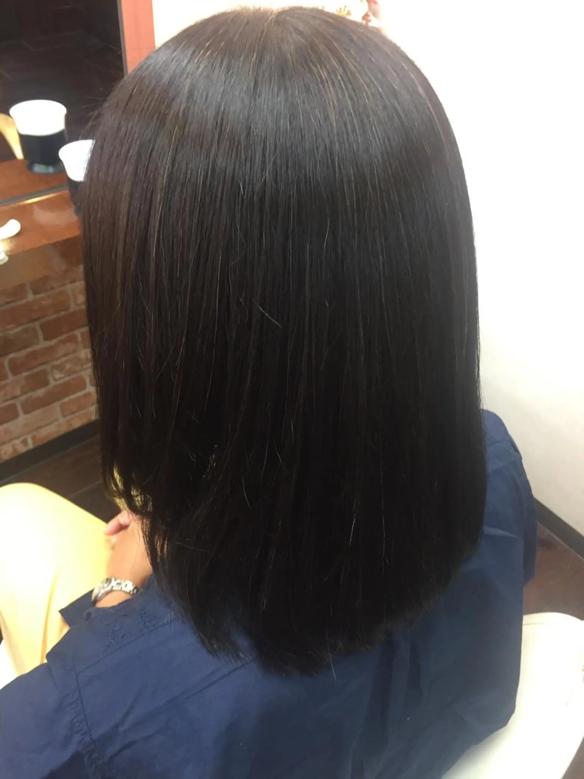 セミロング パーマ 桧山 真のヘアスタイル