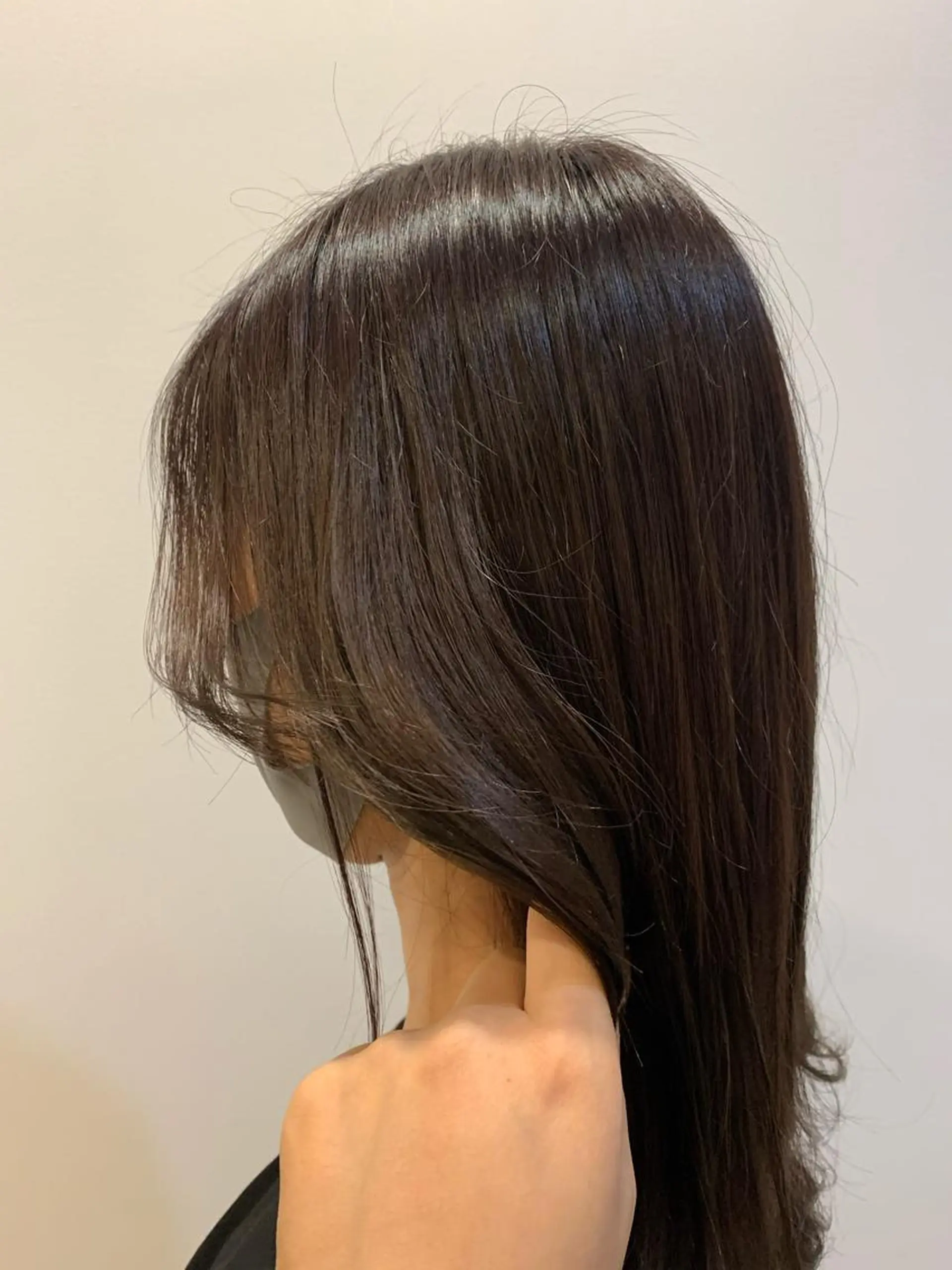 セミロング カラー ベージュカラー ラベンダーカラー ラベンダーベージュ 現地韓国ヘア🇰🇷 Chisaki치사키のヘアスタイル