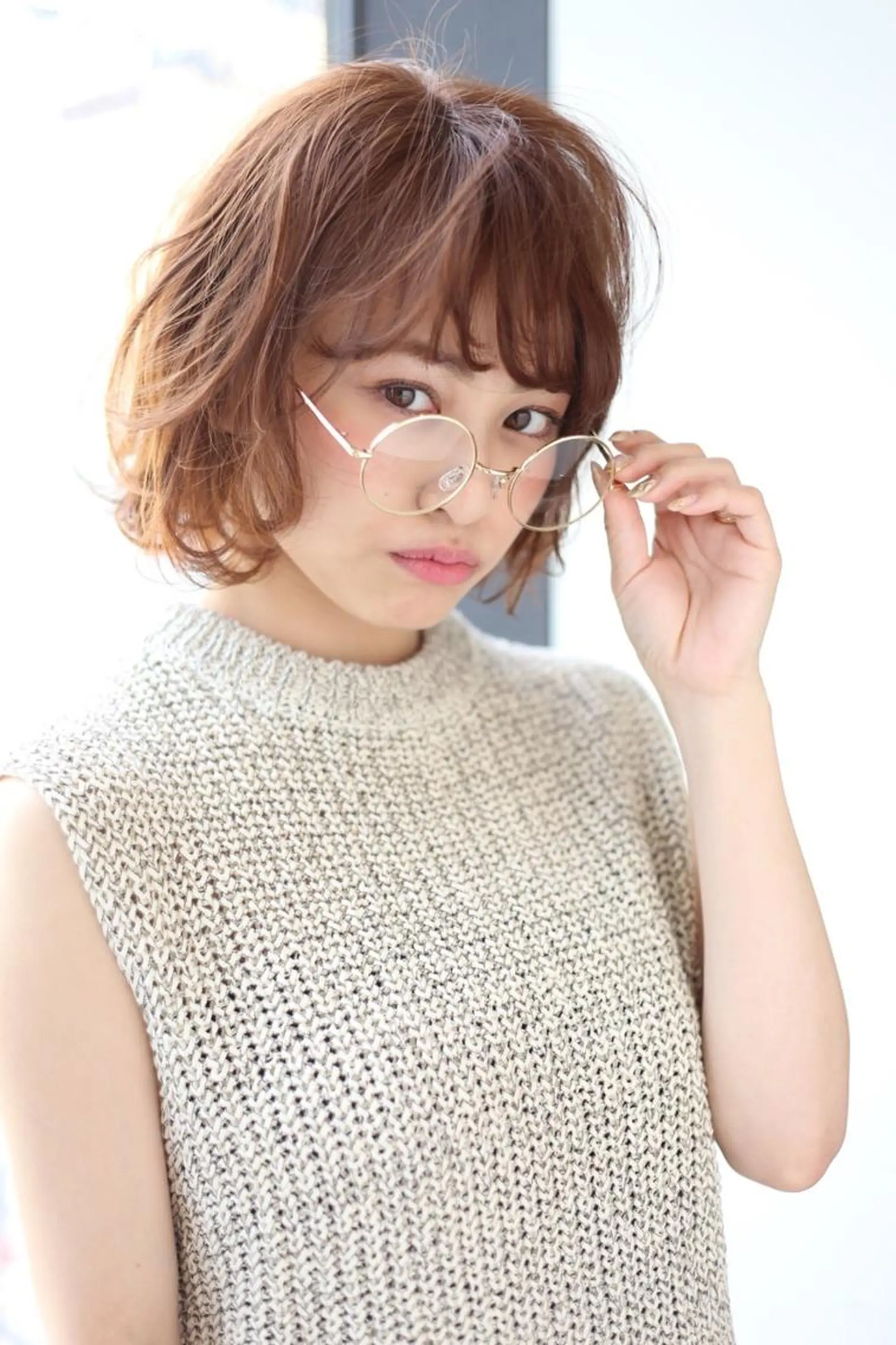 ミディアム 宮内 真乃のヘアスタイル