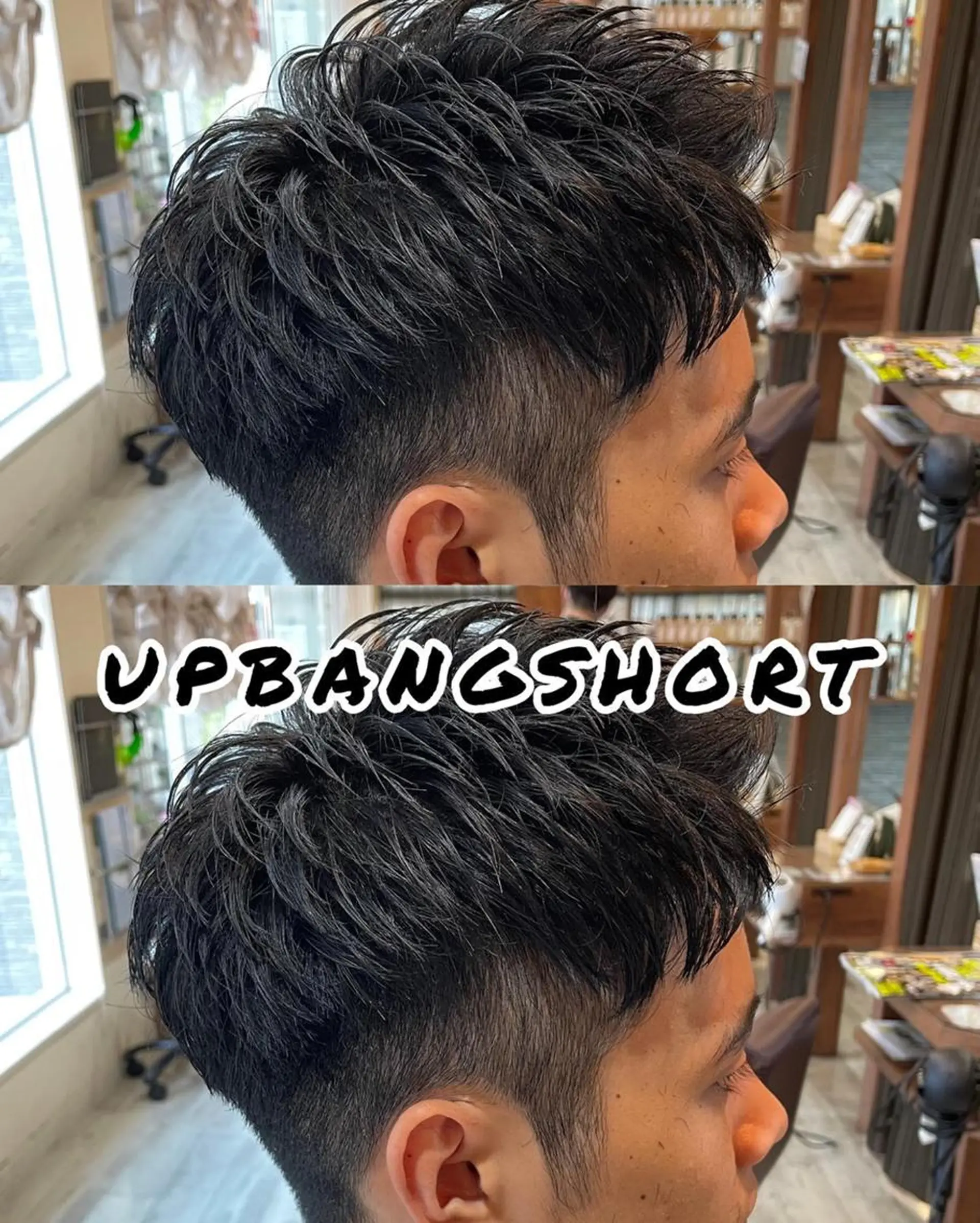 メンズ アップバング メンズブリーチ メンズパーマ 仙台/メンズ/ フェザー/リョウのヘアスタイル