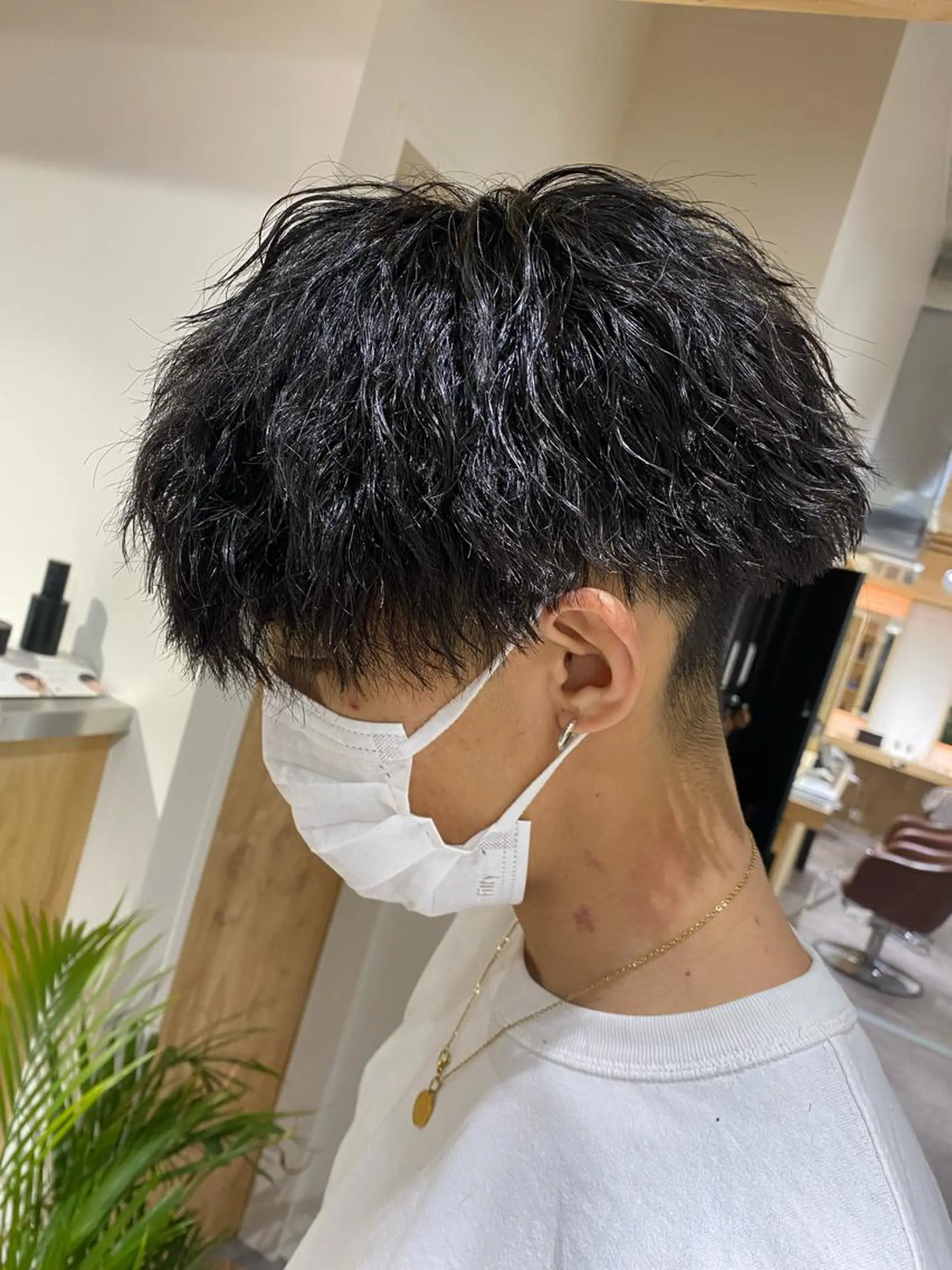 パーマ メンズ カット パーマ トリートメント ヘアセット メンズブリーチカラー /パーマ ごーた立川のヘアスタイル