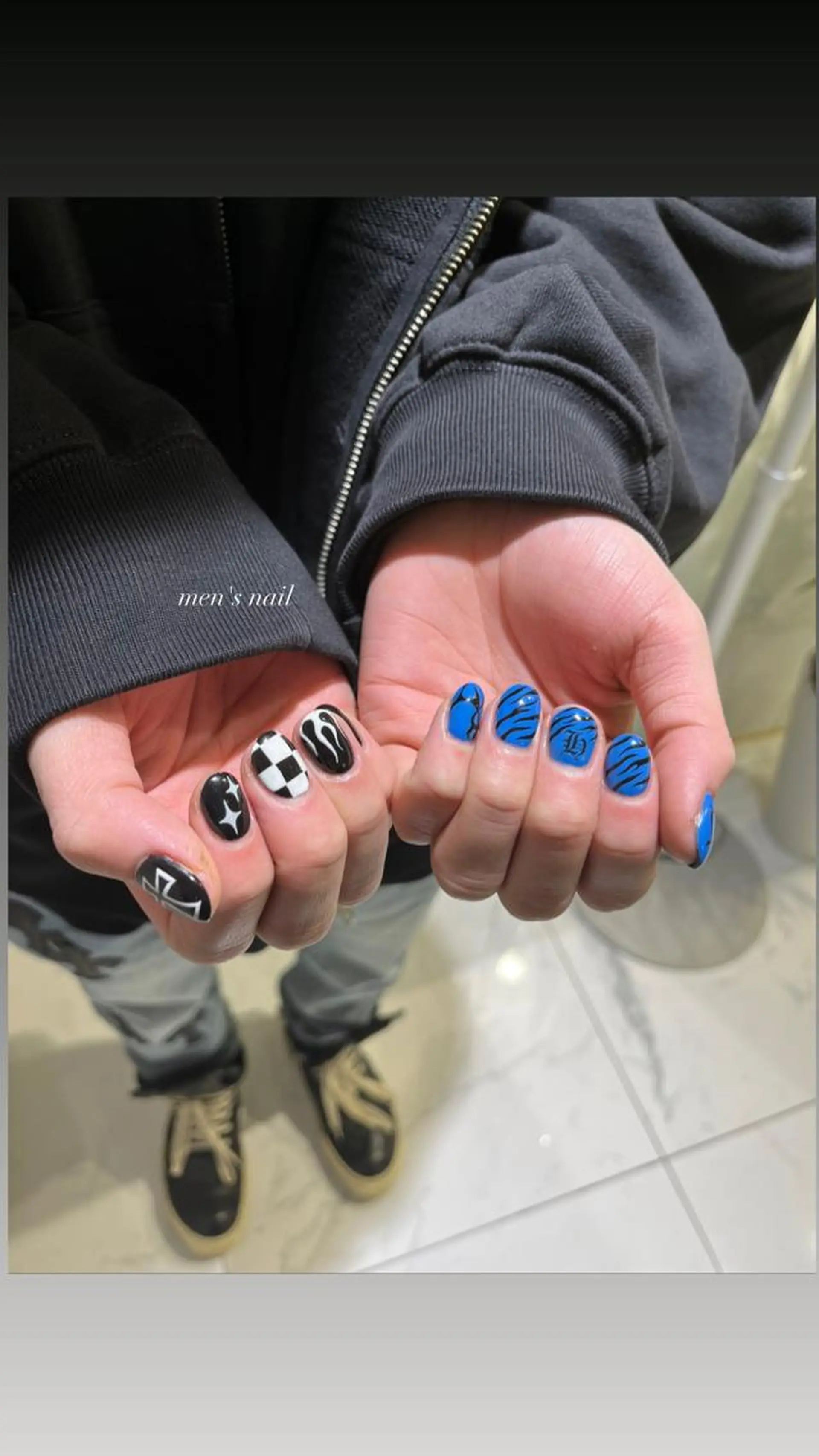 ネイル ハンドネイル フットネイル moca心斎橋所属・˚✧⁺⭐︎༚moca miyuu⁎⁺˳✧༚のネイルデザイン