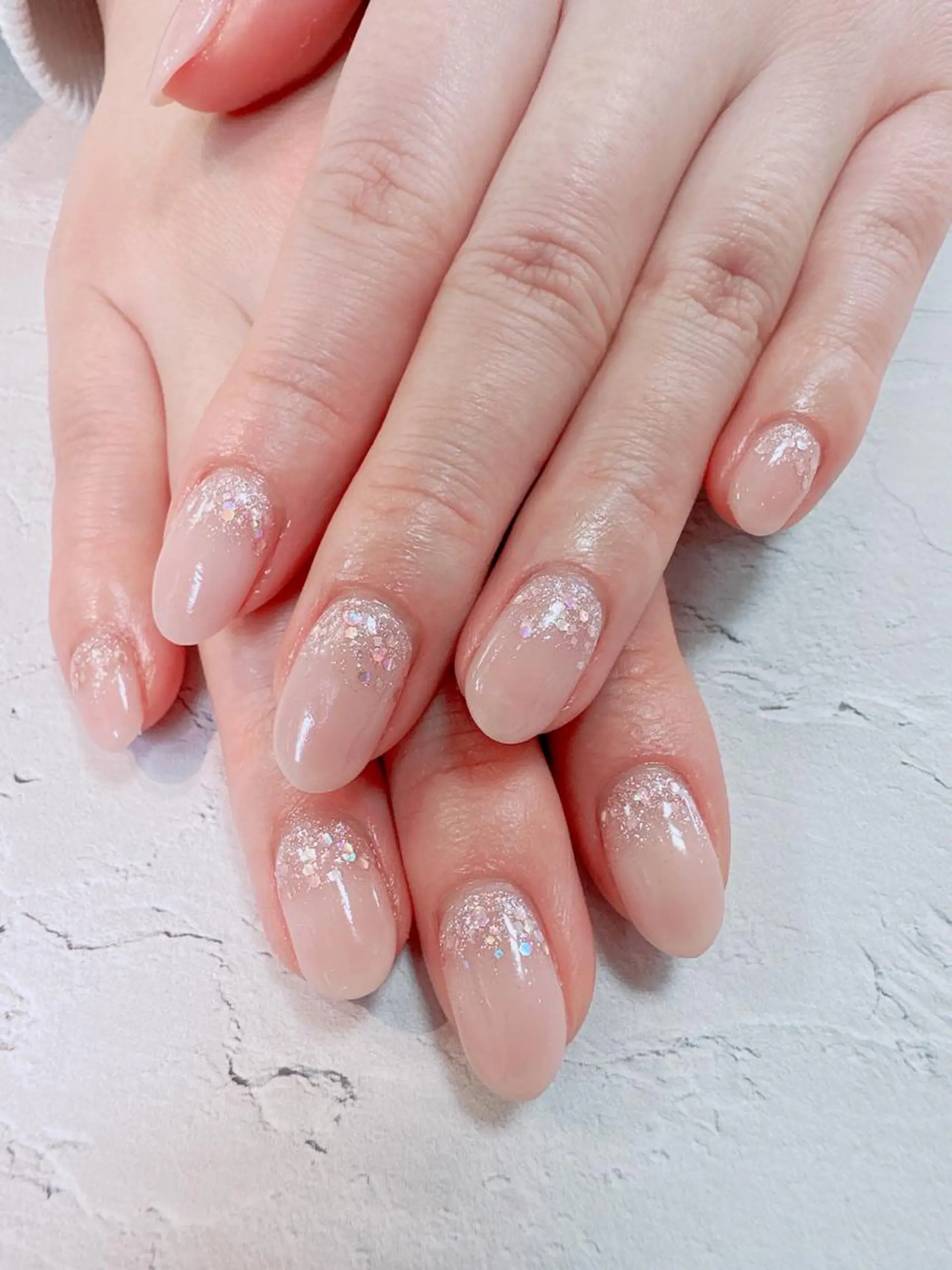 ネイル ラメ(グリッター) ワンカラーネイル ハンドネイル nailist SATO【銀座】のネイルデザイン