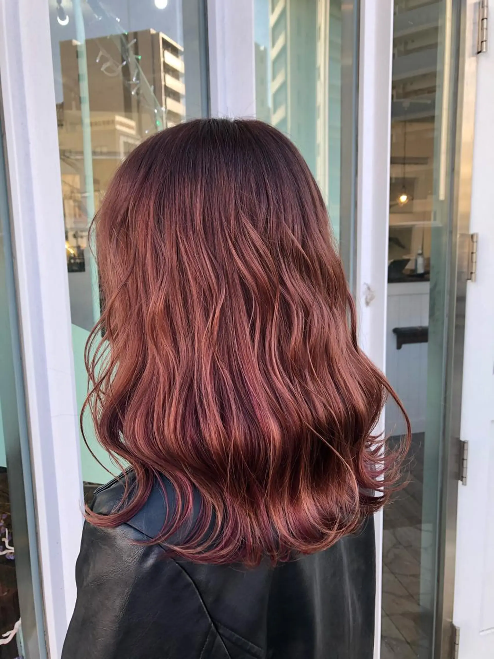 ロング カラー レッドカラー WEST OLAND加藤圭介のヘアスタイル