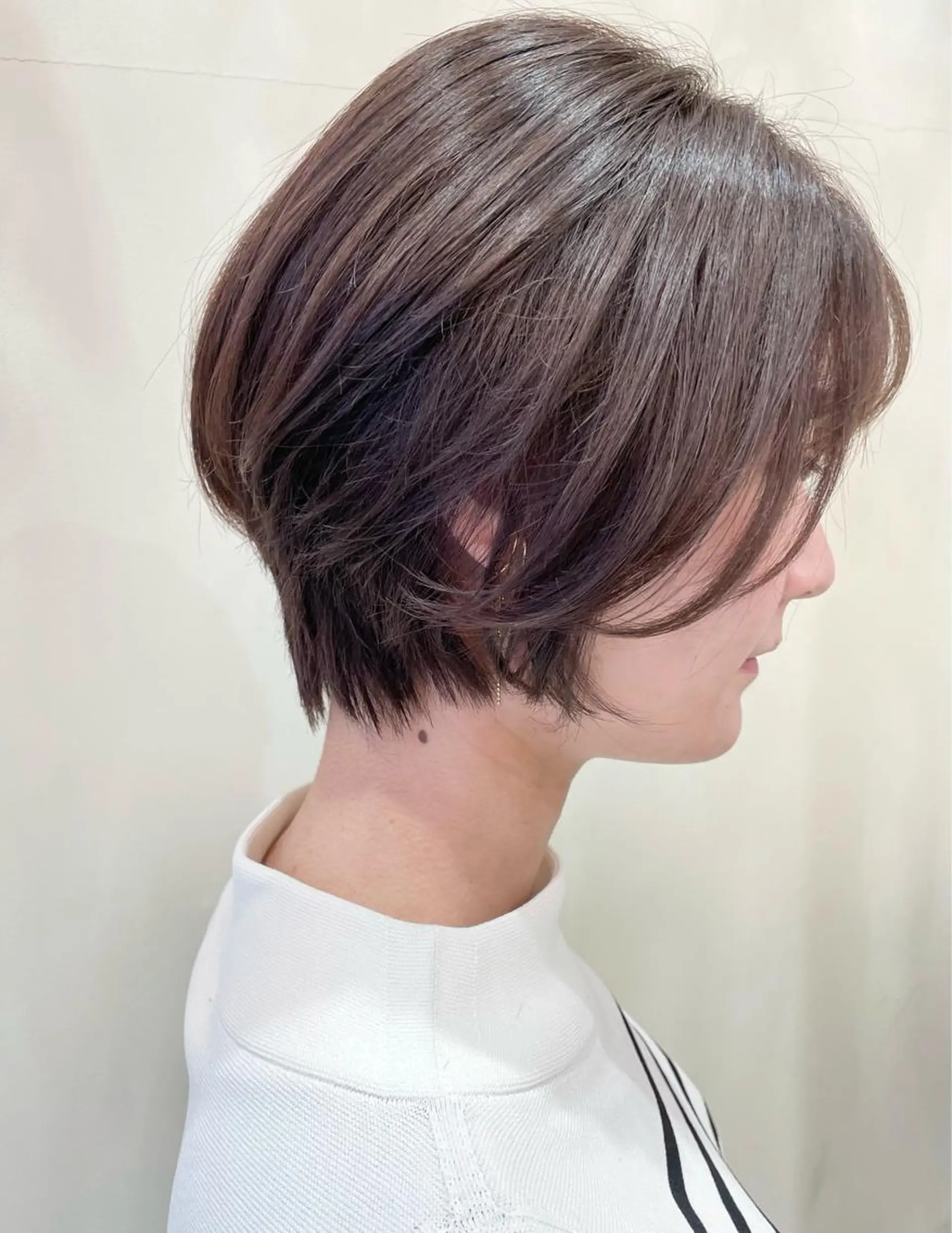 ショート カラー くびれヘア ショートヘア 安藤 明日翔のヘアスタイル