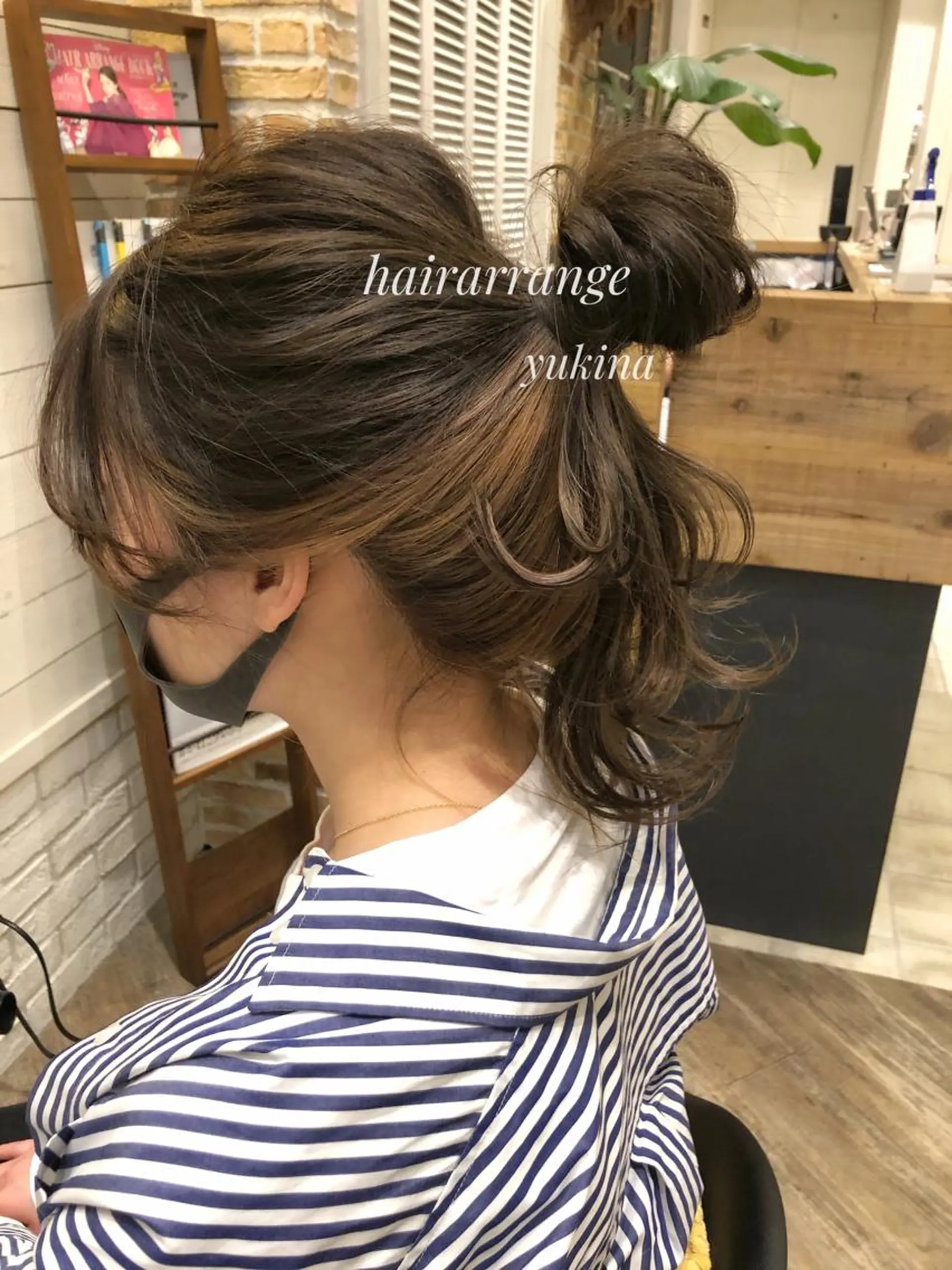 ロング お団子ヘア ヘアセット Hair Salon BOTTOMS所属・✨透明感ケアカラー✨ 長野ゆきなのヘアスタイル