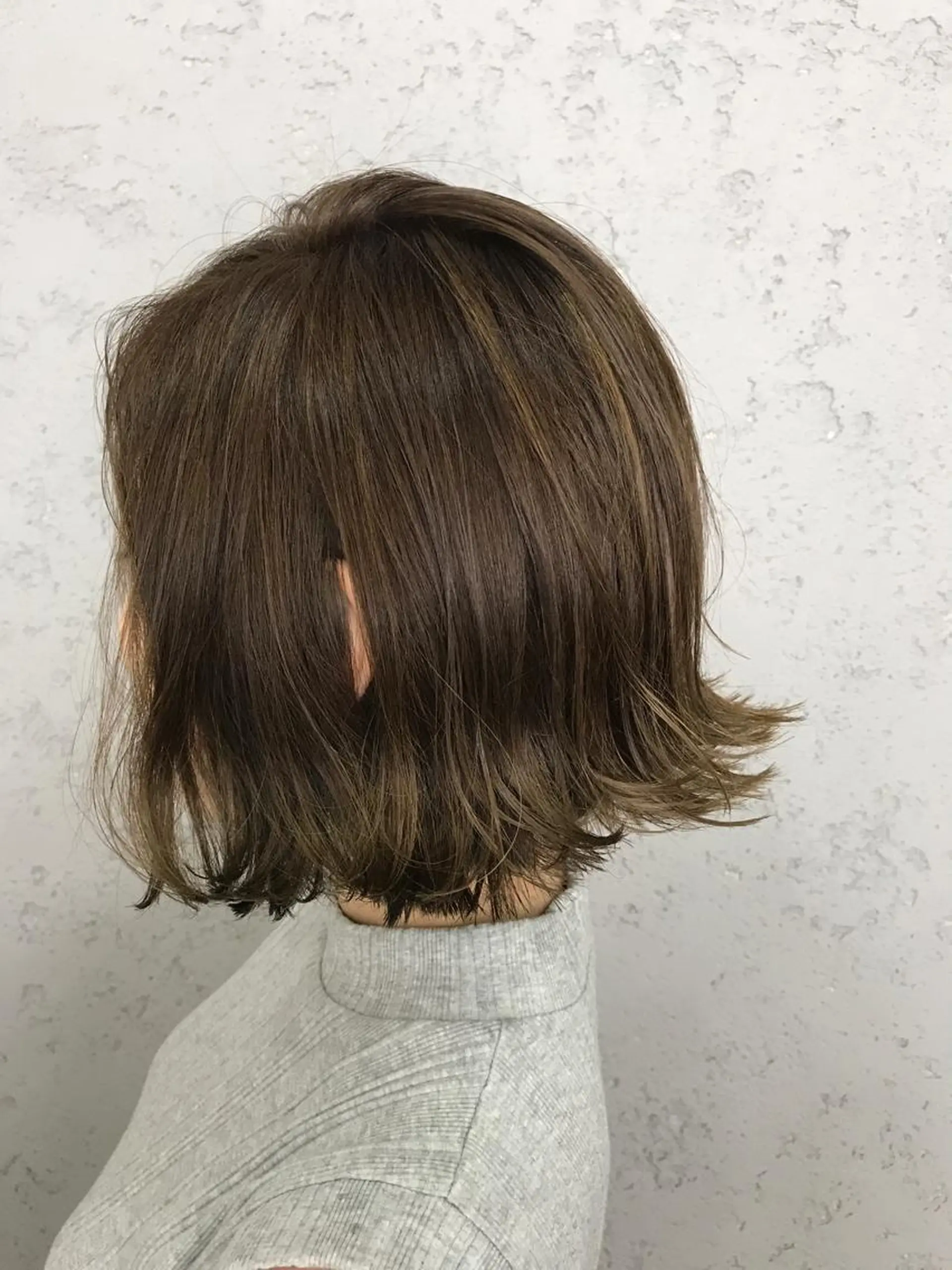 ショート カラー パーマ ヘアアレンジ 韓国ヘア✨グレージュ カラーasamiのヘアスタイル