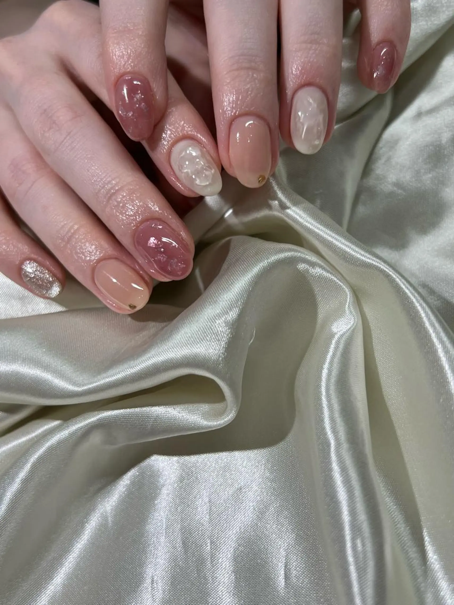 ネイル 持ち込み ニュアンスネイル Charme. NOBUKOのネイルデザイン