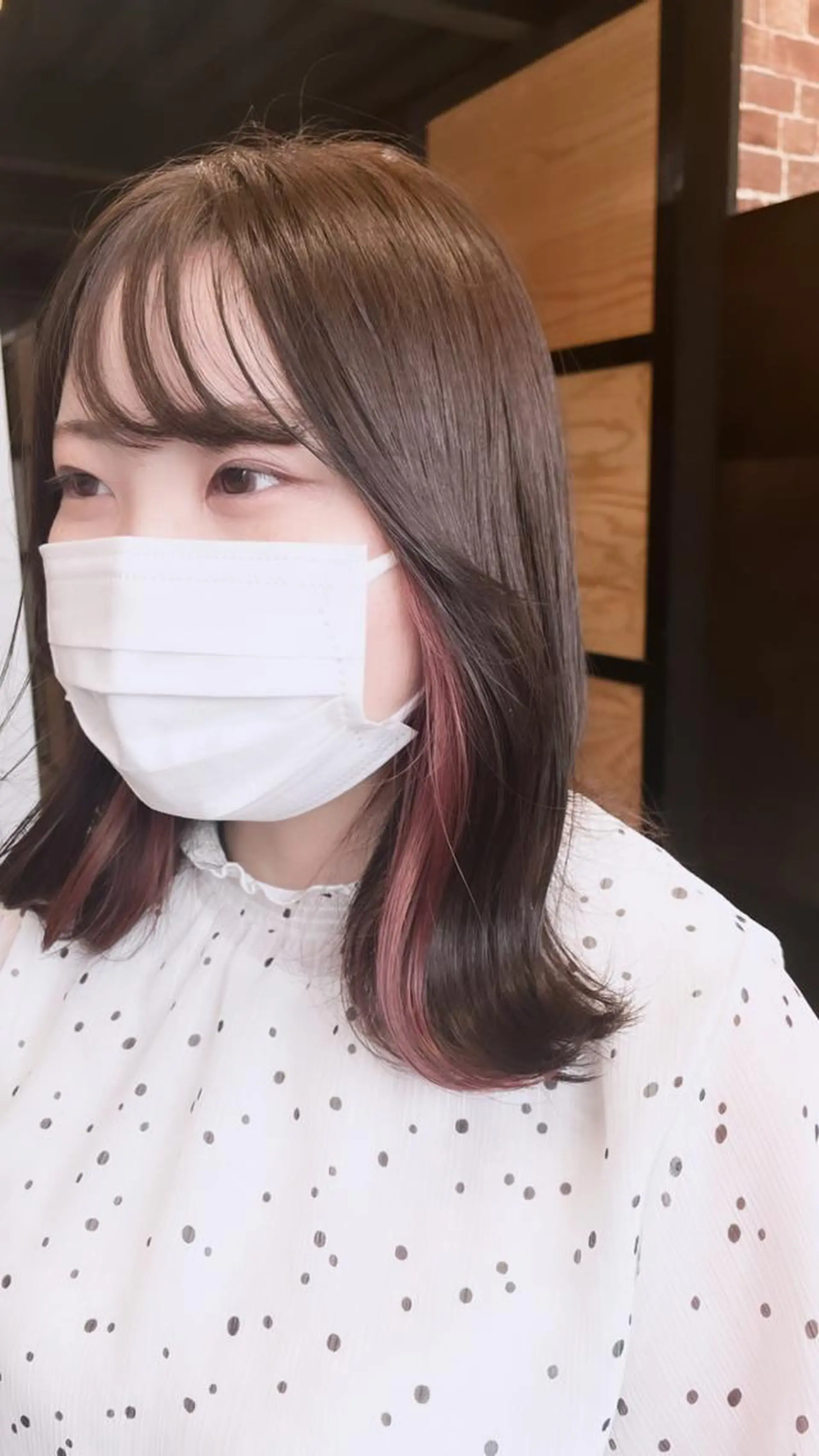 ミディアム カラー 韓国レイヤー/髪質 改善/縮毛🤍吉田のヘアスタイル