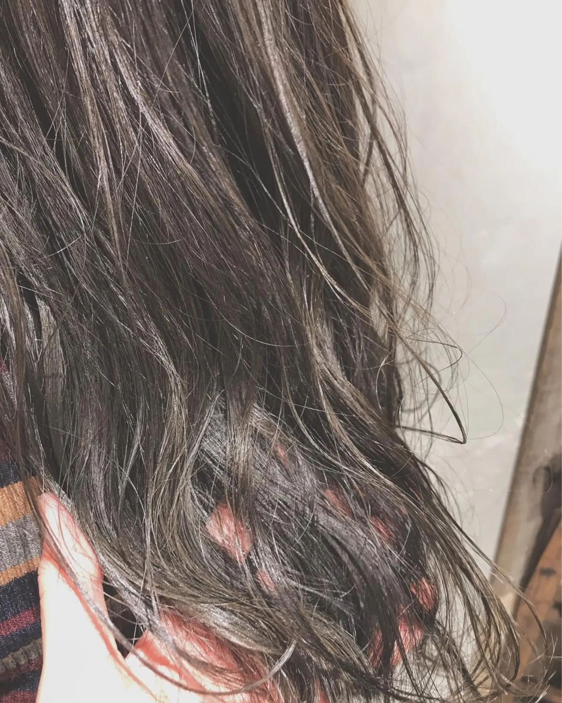 ミディアム カラー ブルーカラー グレージュ オレンジ BRICK所属・［BRICK］Yui ナチュラル系の極みのヘアスタイル