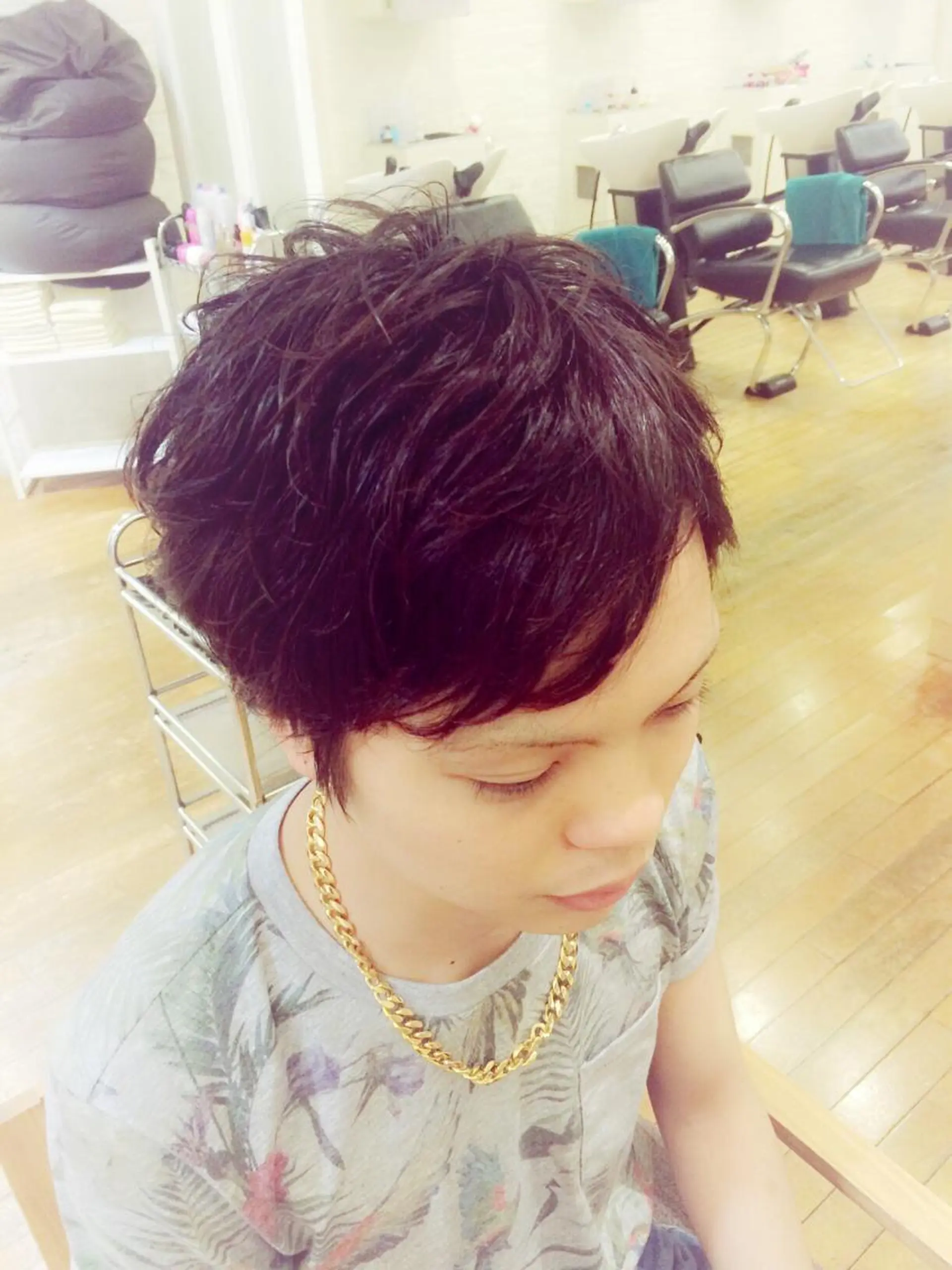 パーマ メンズ 内田 芽依子のヘアスタイル