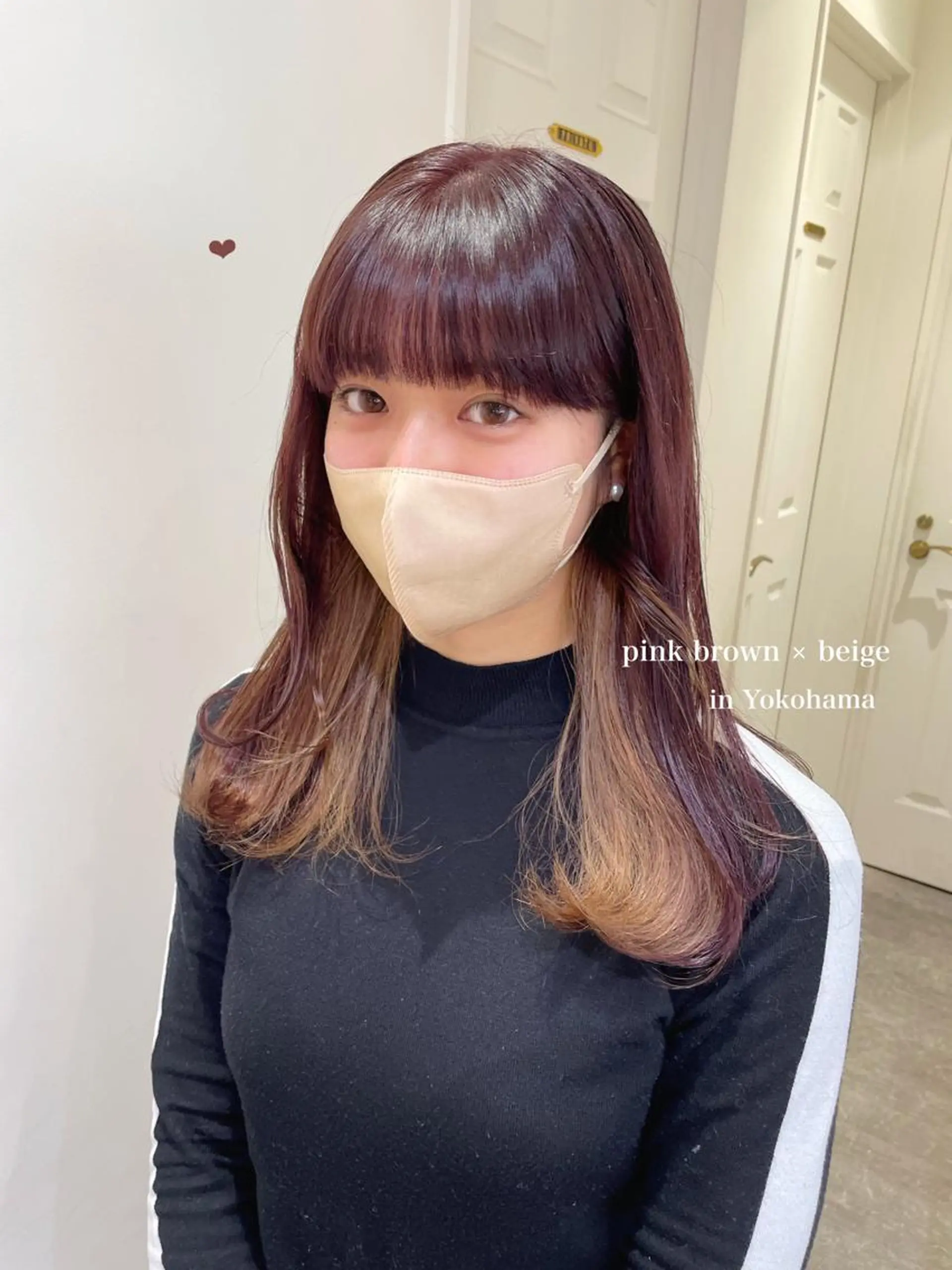 ロング カラー ベージュカラー ブリーチ ブラウンカラー ブリーチなしカラー ピンクカラー エクステ/ハイトーン 🐏☁️miminaのヘアスタイル