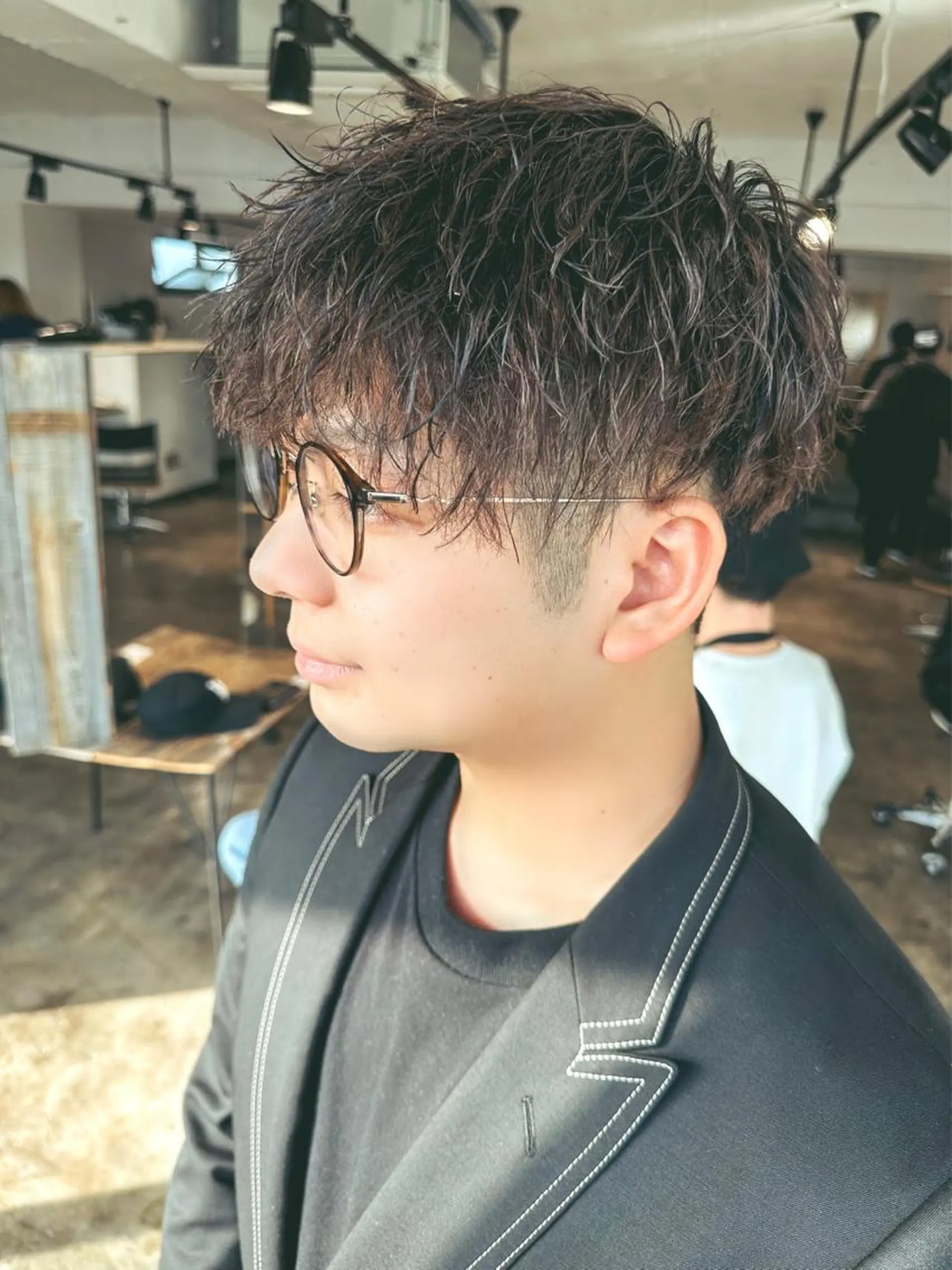 メンズ マッシュ メンズパーマ メンズツイストパーマ ツイストパーマ カット ヘアカラー パーマ トリートメント 骨格補正施術/メンズ 専門美容師/YUYAのヘアスタイル