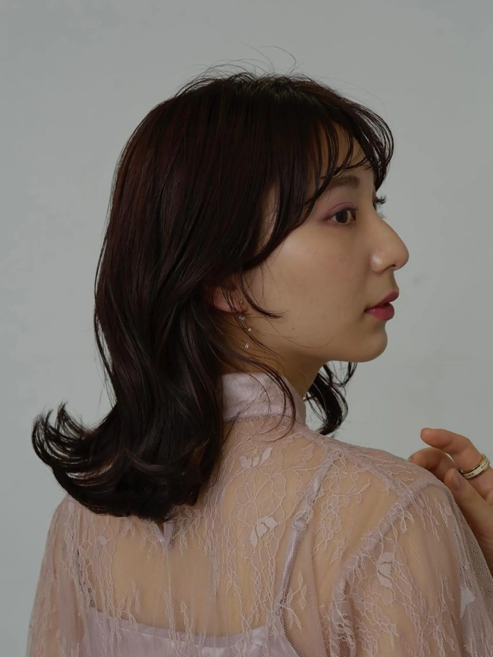 セミロング 髪質改善クロスパーマ モリオカ モエ💫のその他イメージ