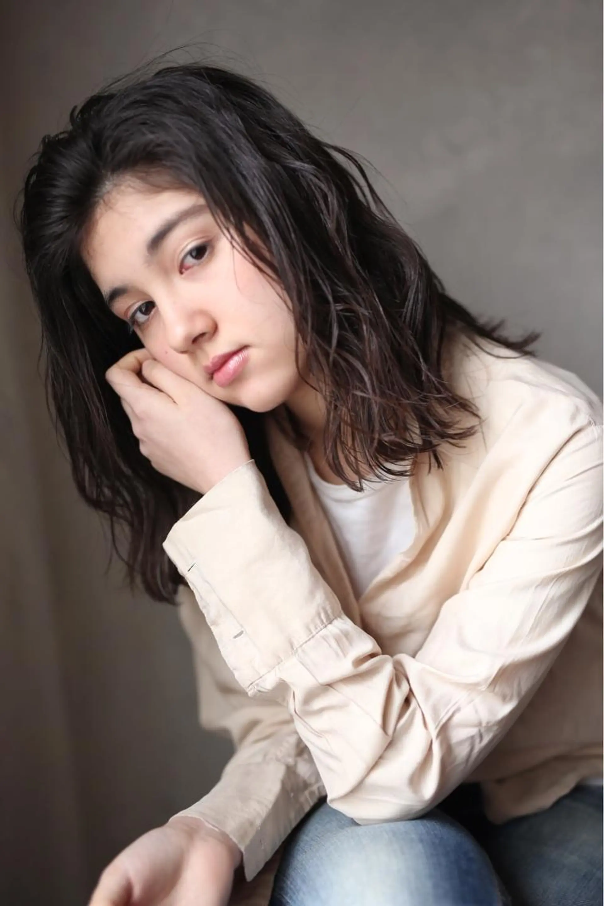 ミディアム パーマ/透明感カラー /ボブ/吉田一生のヘアスタイル