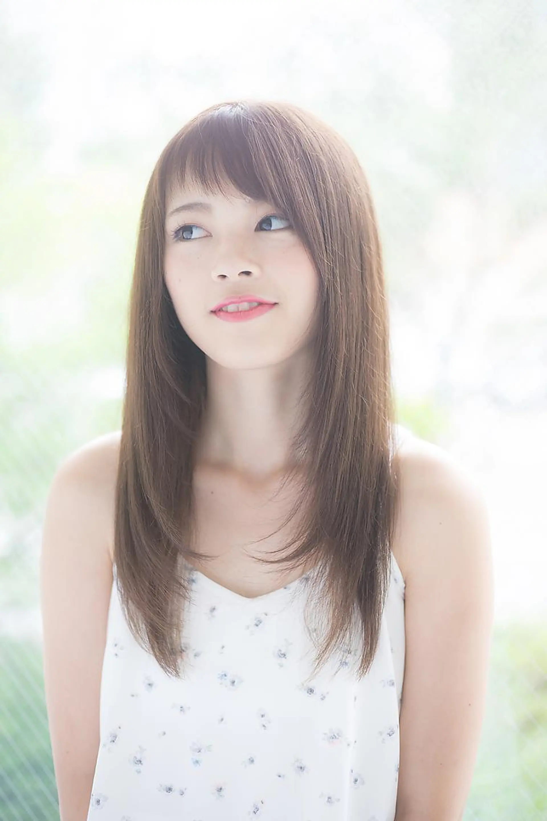 セミロング カラー カット ヘアカラー 鶴田 連のヘアスタイル