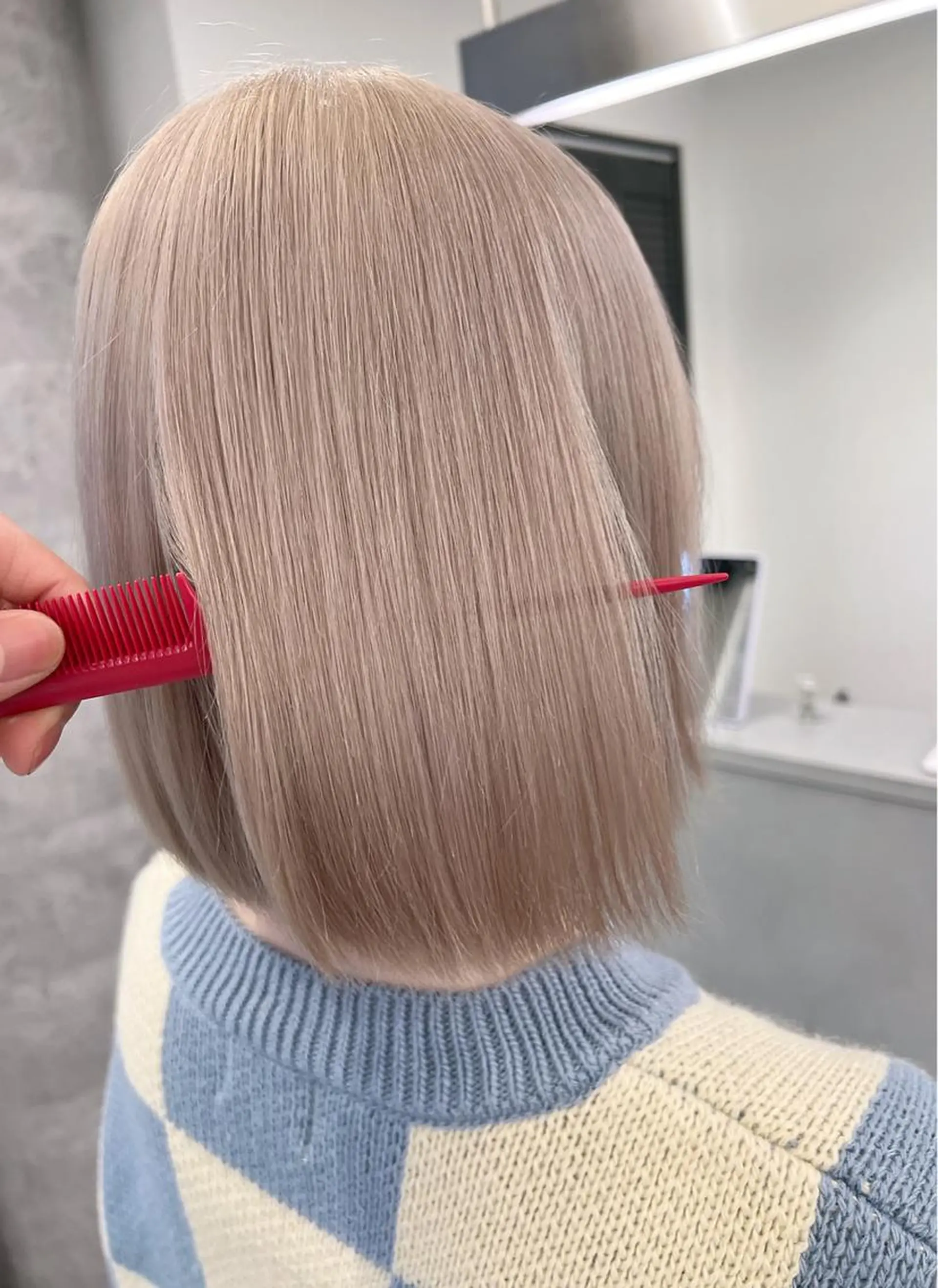 ミディアム カラー ハイトーン特化サロン 🍑momo🍑のヘアスタイル