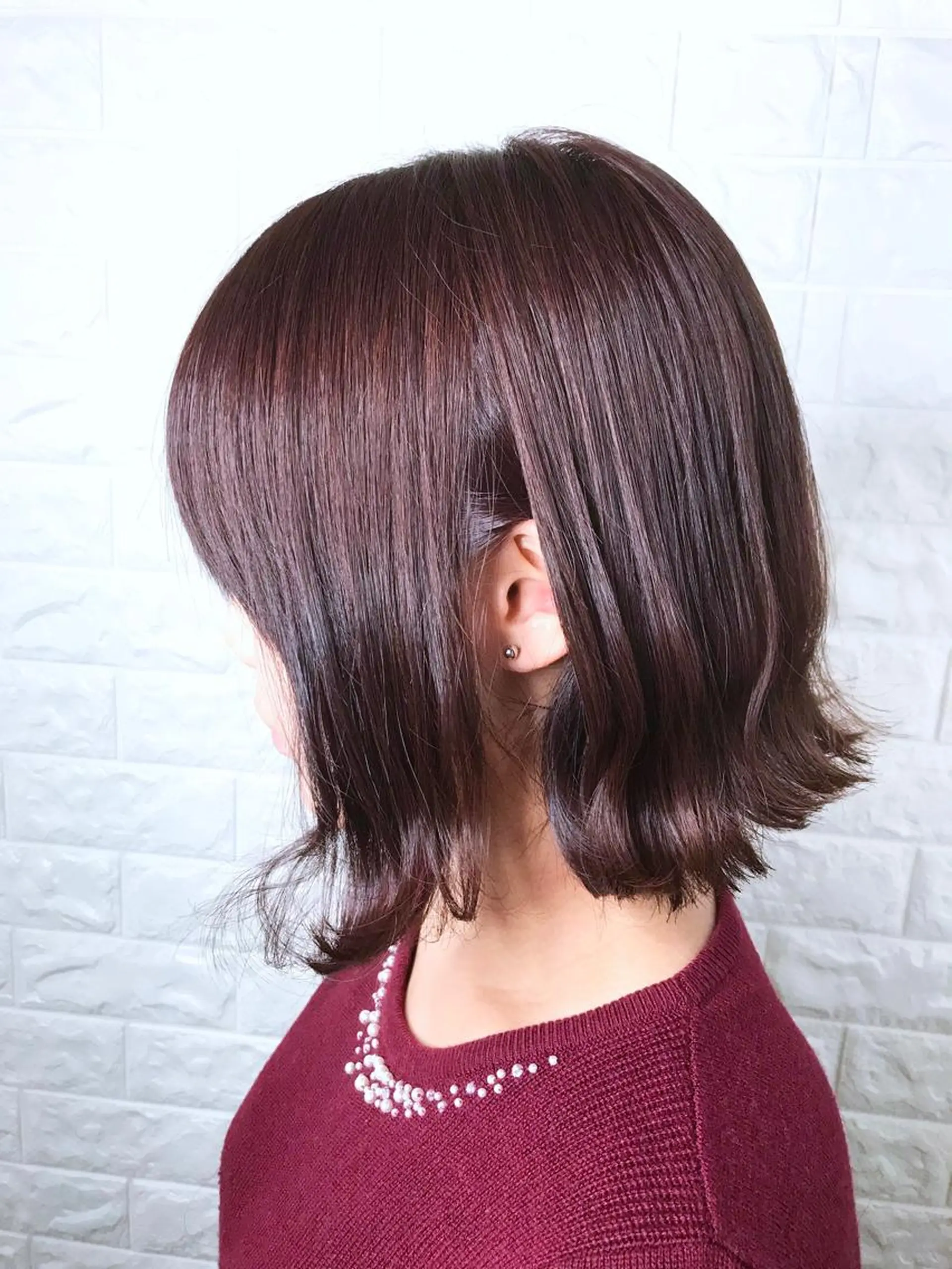 ミディアム カラー 透明感カラー イルミナカラー エイジングケア特化 美容師✂️山崎竜二のヘアスタイル