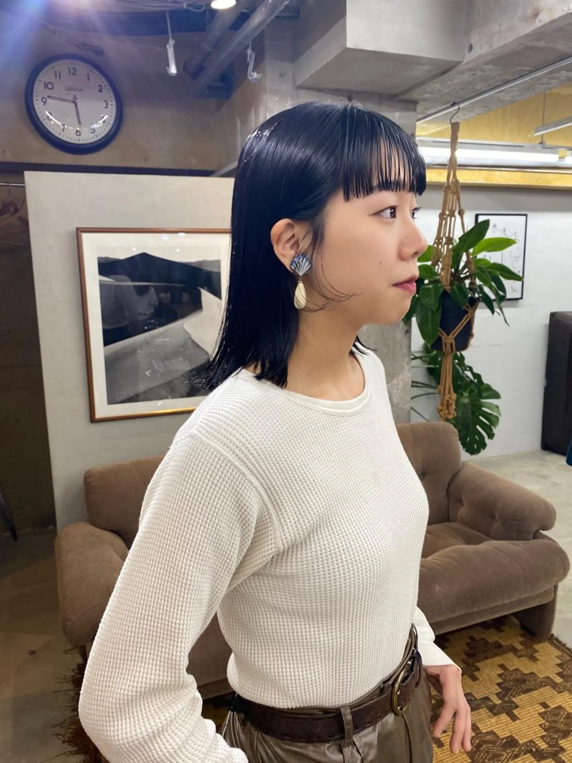 ミディアム おくれ毛 GATTACA所属・KEI gattacaのヘアスタイル