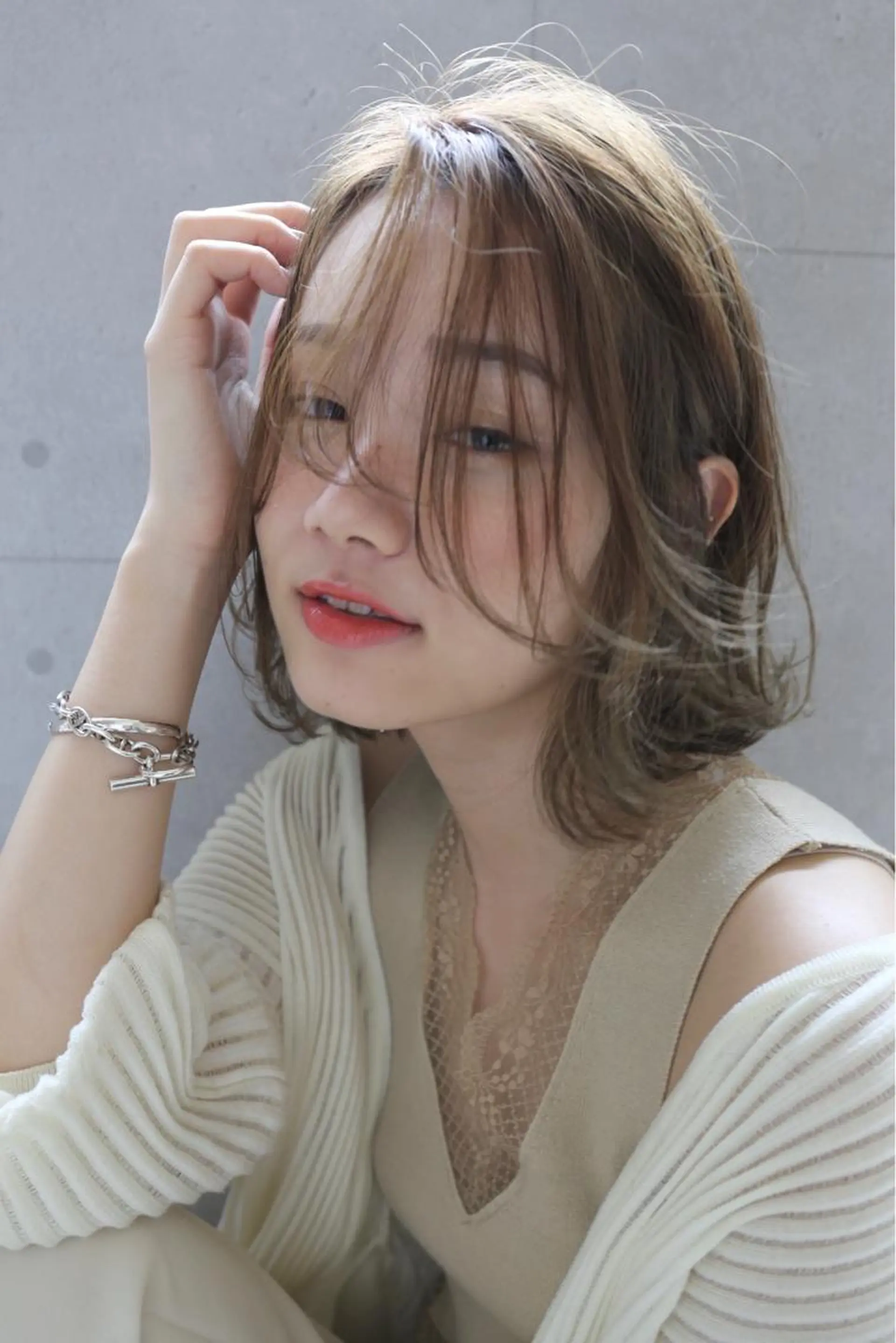 ショート カラー パーマ ヘアアレンジ マツエク・マツパ 💎耳ツボジュエリー ×銀座美容室💎のヘアスタイル